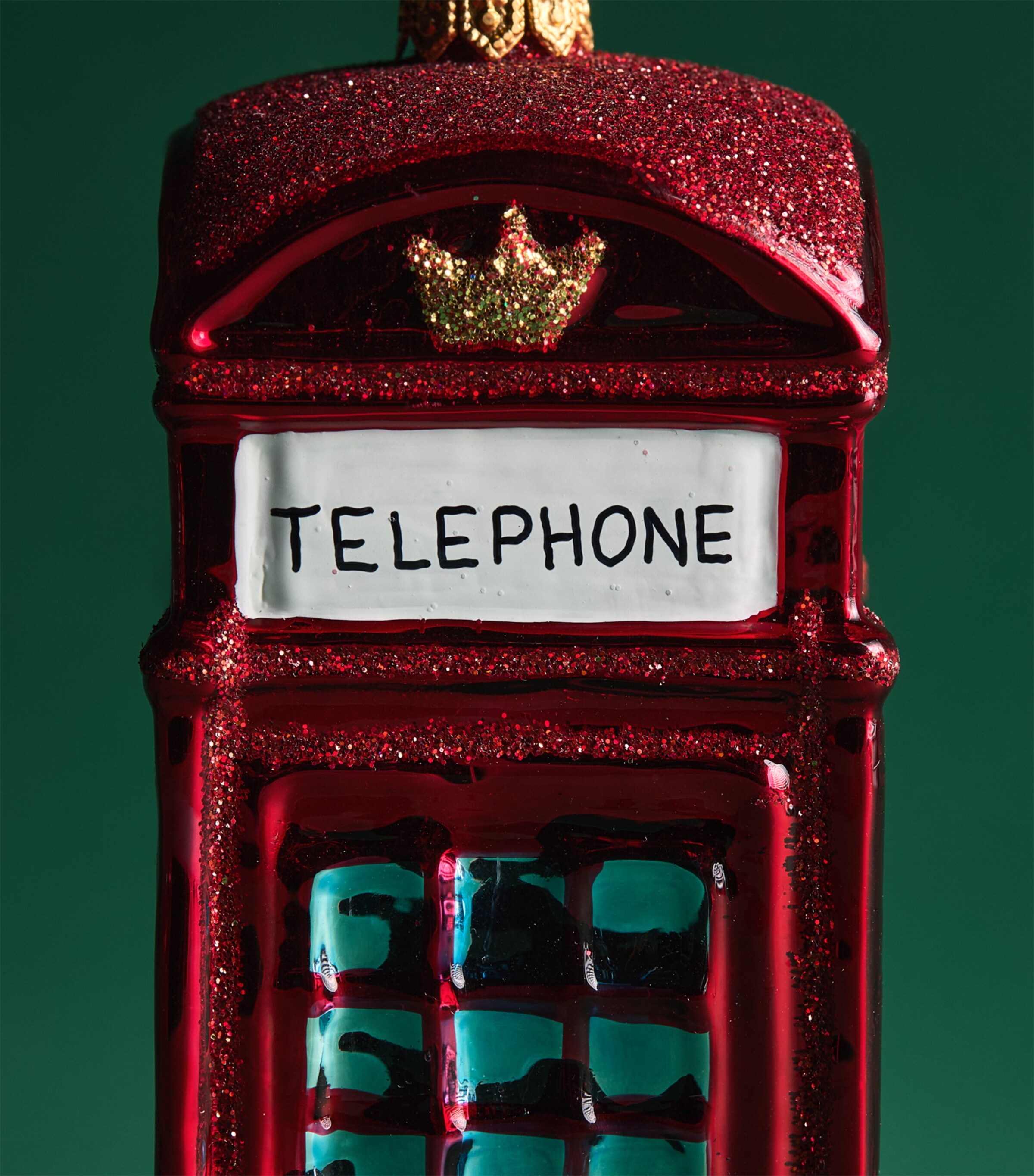 Harrods Telephone Box Christmas Decoration Red Image 6