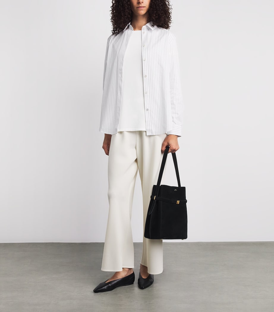 MM Womens Crew-Neck Sweater White Image 2