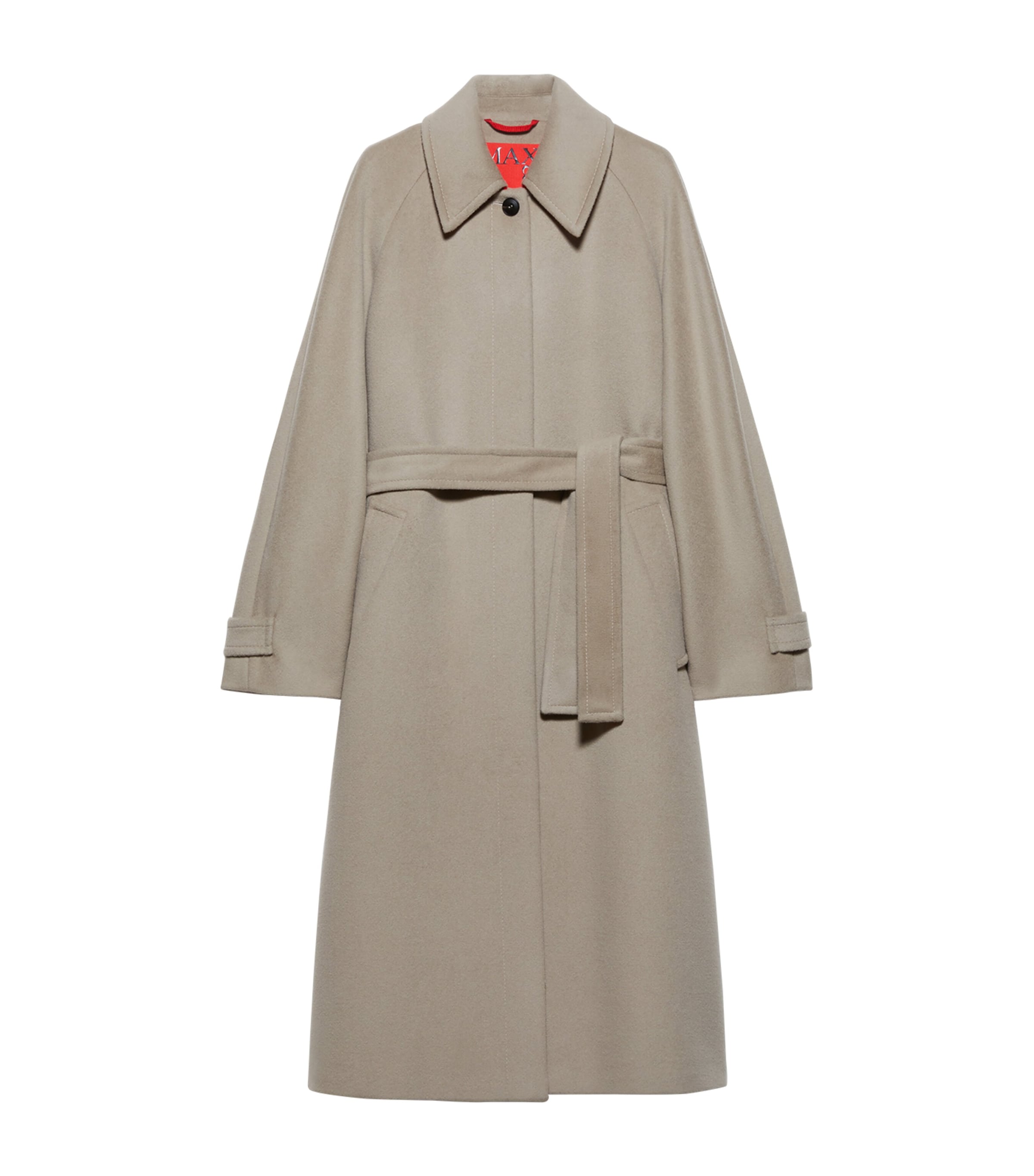 Wool-Cashmere Wrap Coat LIGHT GREY Image 1