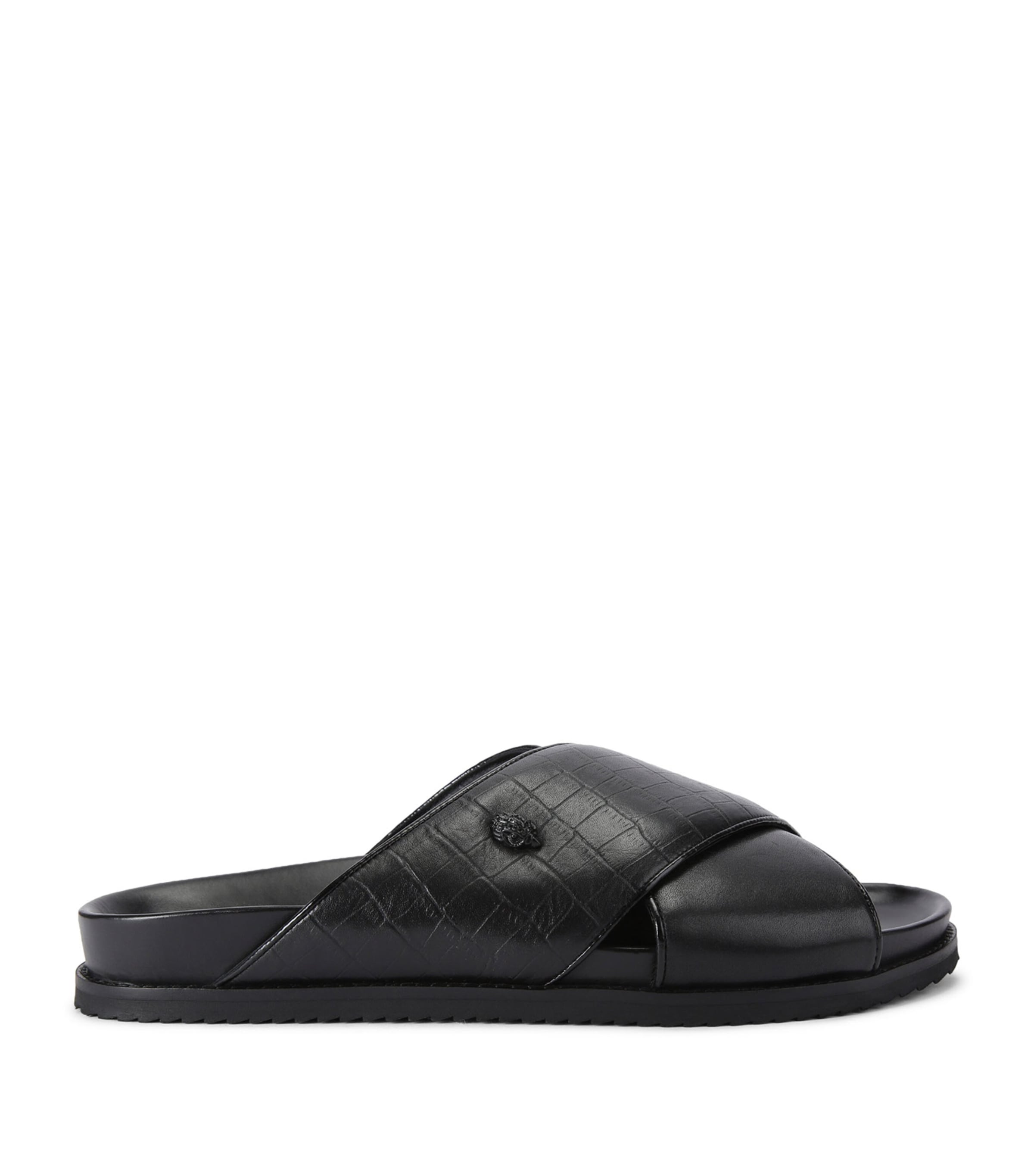Kurt Geiger Baron Crocodile-effect Slide Sandals