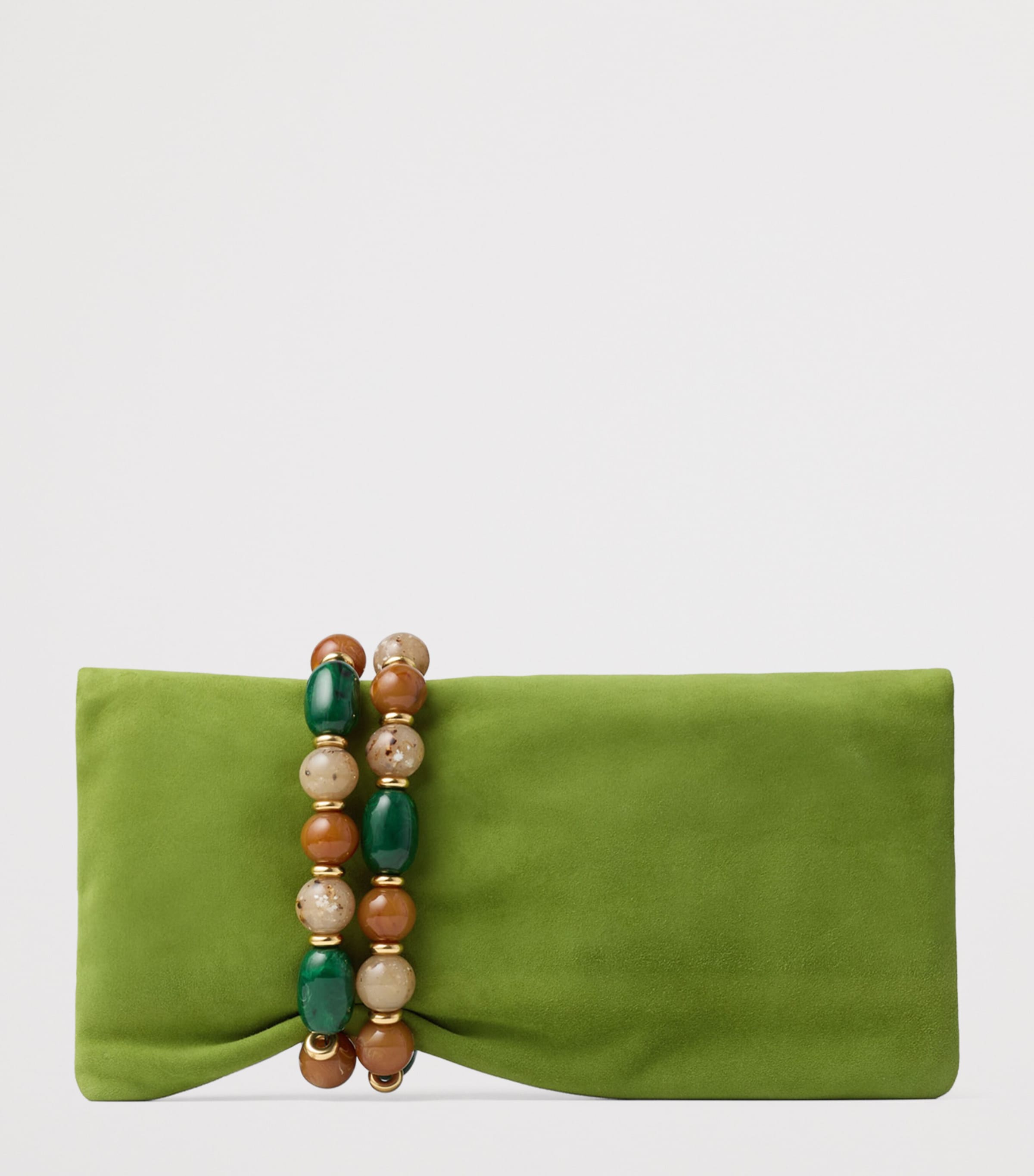 Jimmy Choo Zandra Lambskin Clutch Bag Clover/gold Image 3