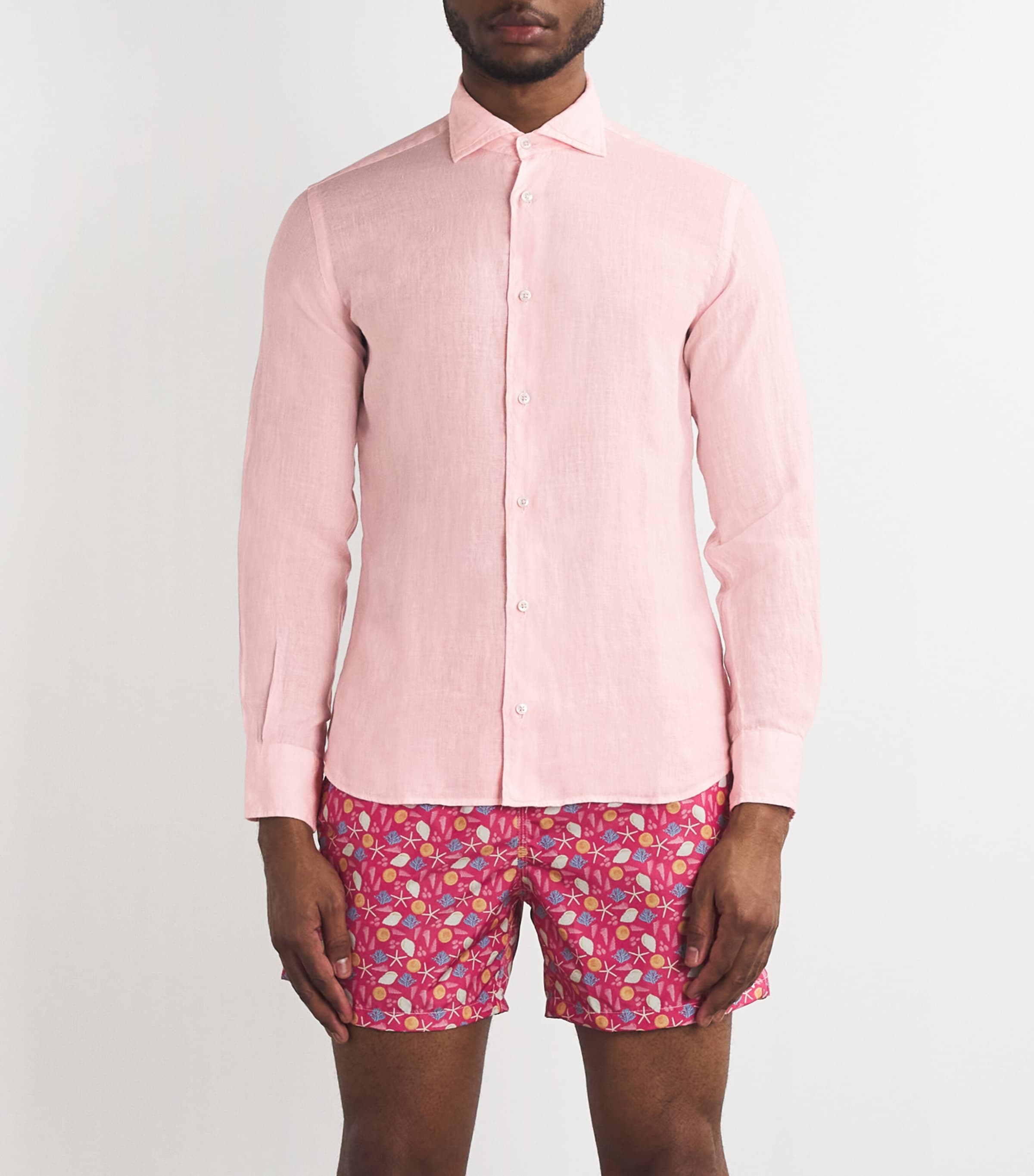 Fedeli Mens Linen Nick Shirt Image 3