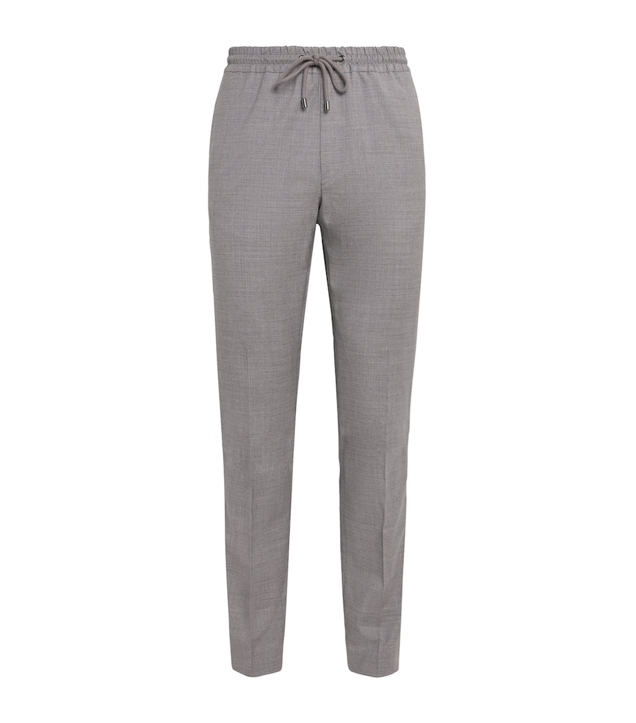 Stretch-Wool Drawstring Trousers 21 LIGHT GREY Image 1