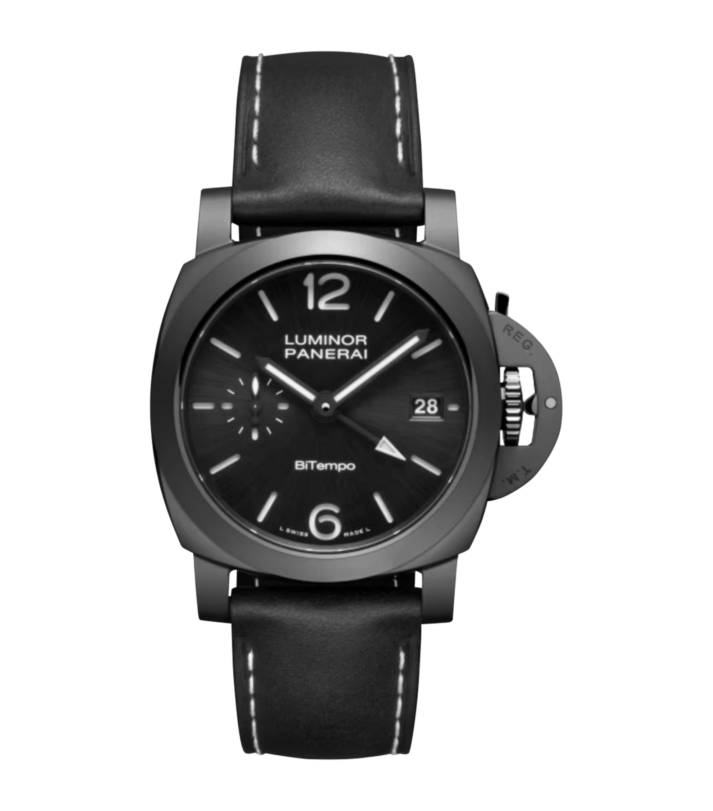 Ceramic Luminor GMT BiTempo Watch 40mm BLACK Image 1
