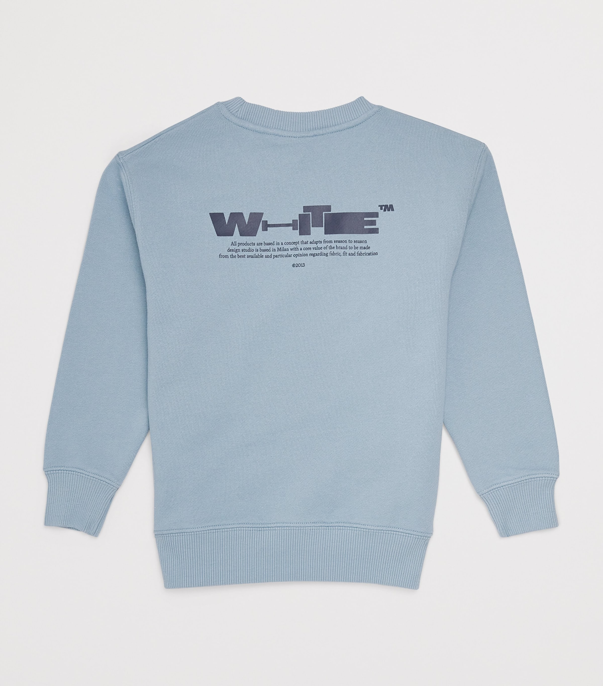 Cotton Arrows Logo Sweatshirt (4-12+ Years) DUSTY BLUE Image 2