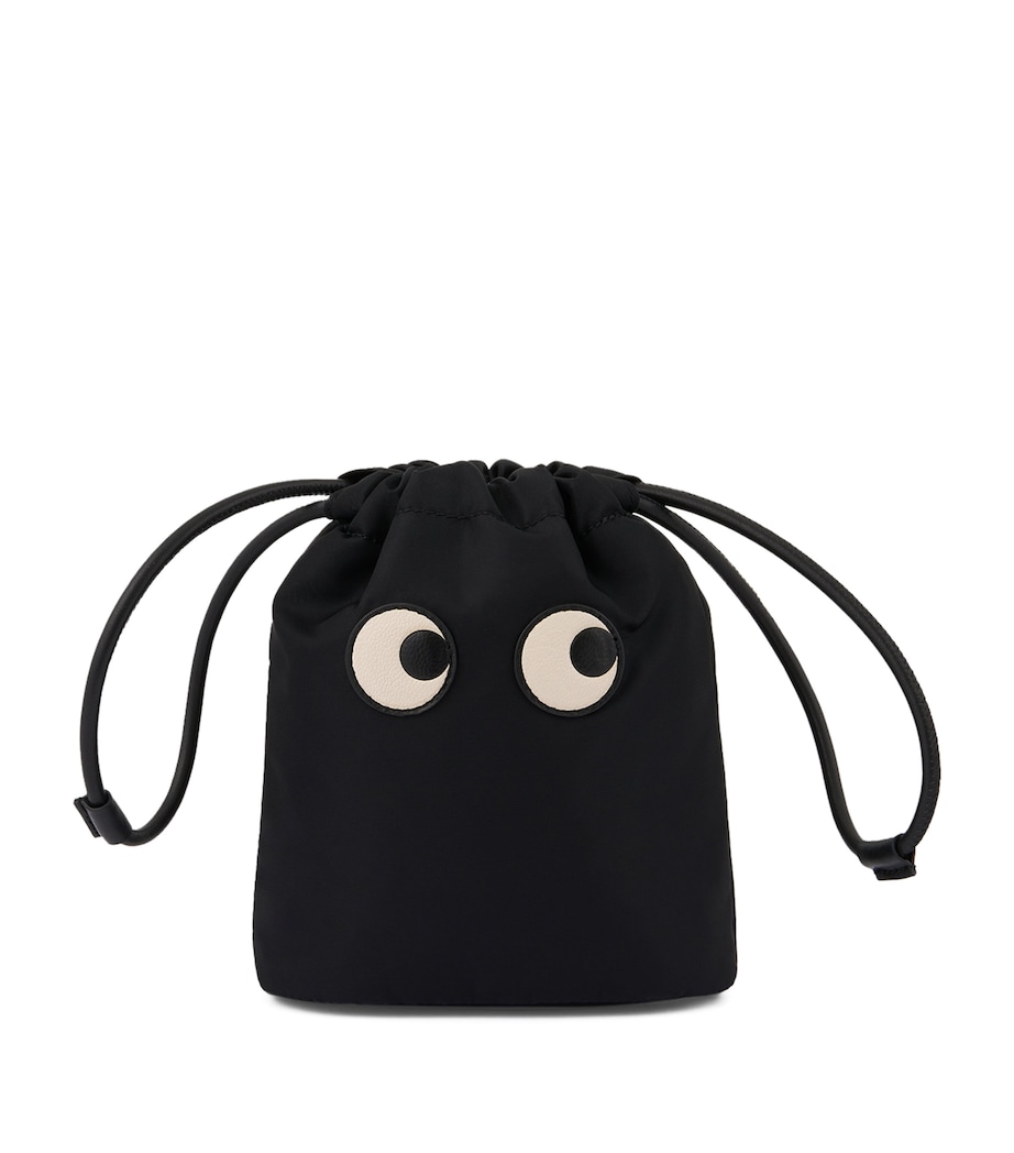 Econyl Eyes Drawstring Pouch BLACK Image 4