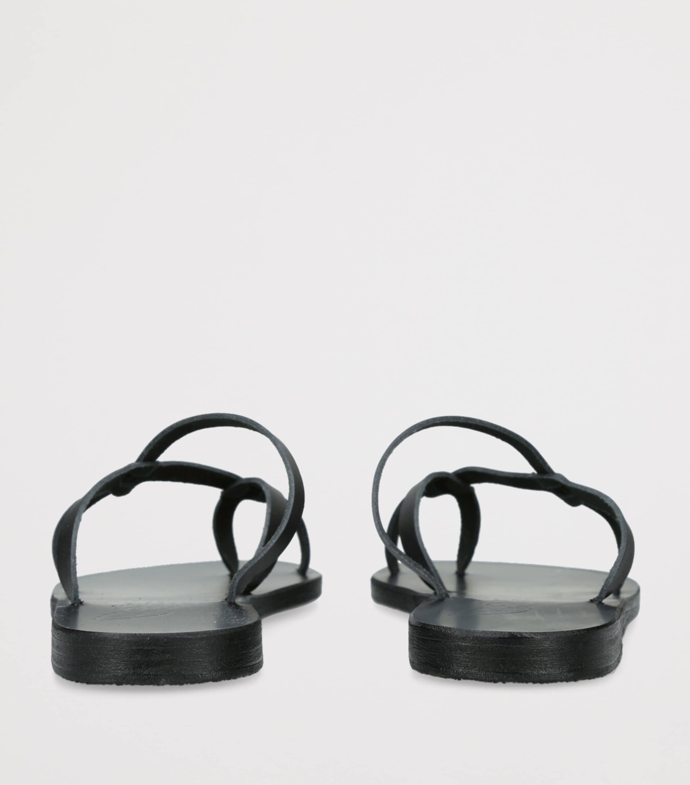 Leather Armos Sandals BLACK Image 2