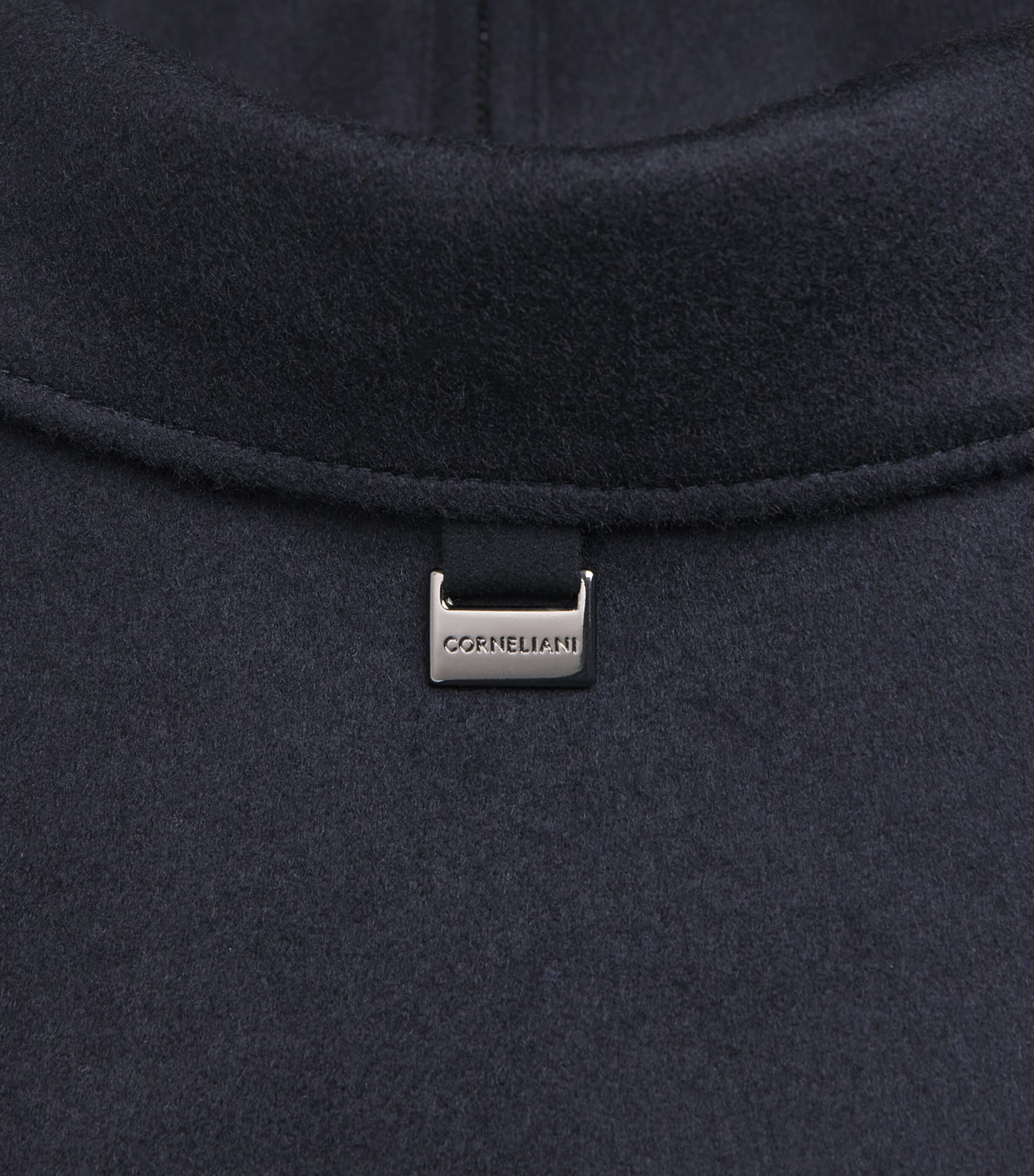 Corneliani Mens Cashmere Collar Jacket Navy Blue Image 6