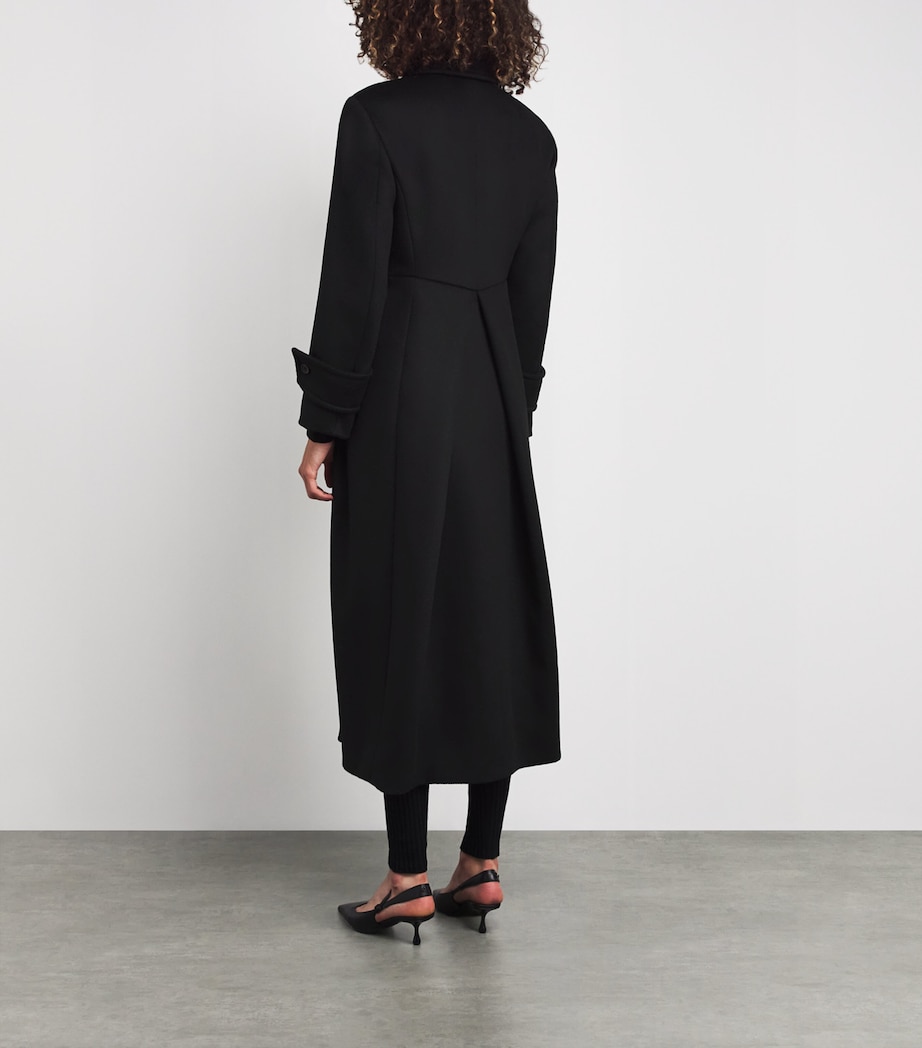 Camelwool Collared Coat BLACK Image 4
