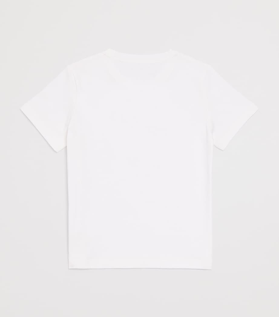 Cotton Studded Medusa Coral Kids T-Shirt 2W070-WHITE+MULTI Image 2