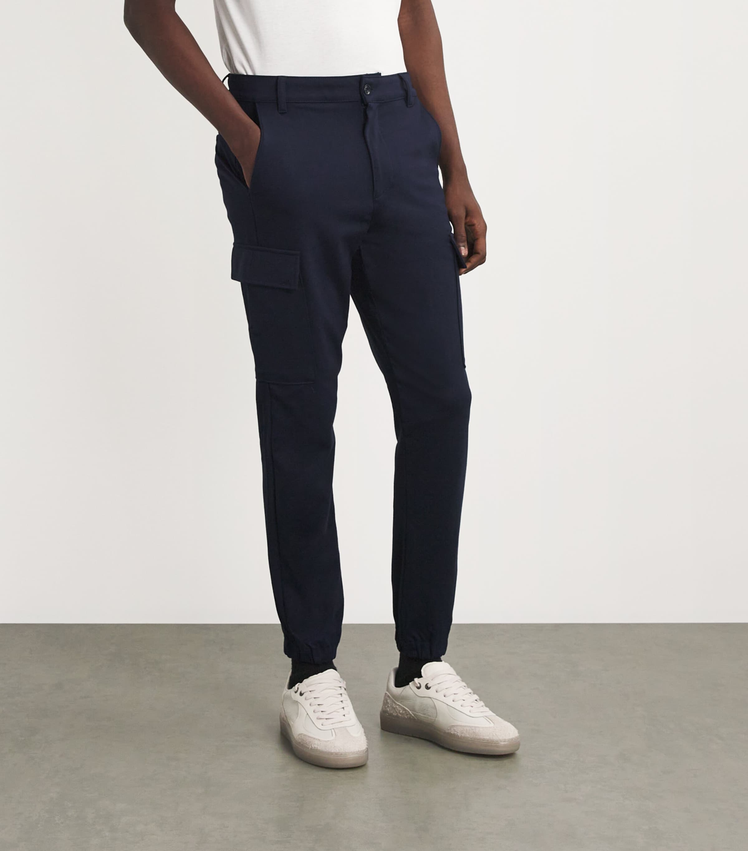 Cargo Straight Chinos DARK BLUE Image 3