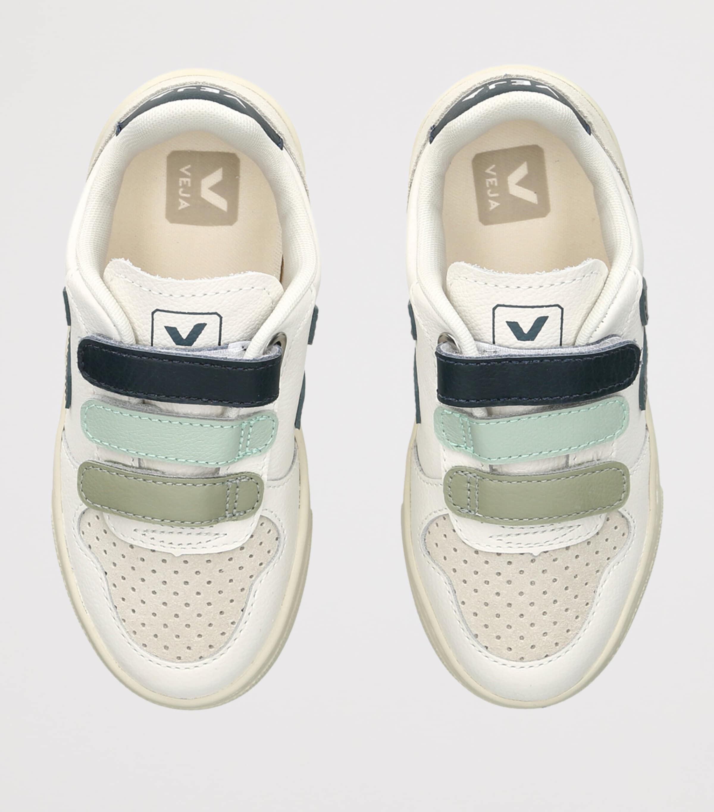 Veja Kids Leather V-90 Sneakers White/comb Image 3