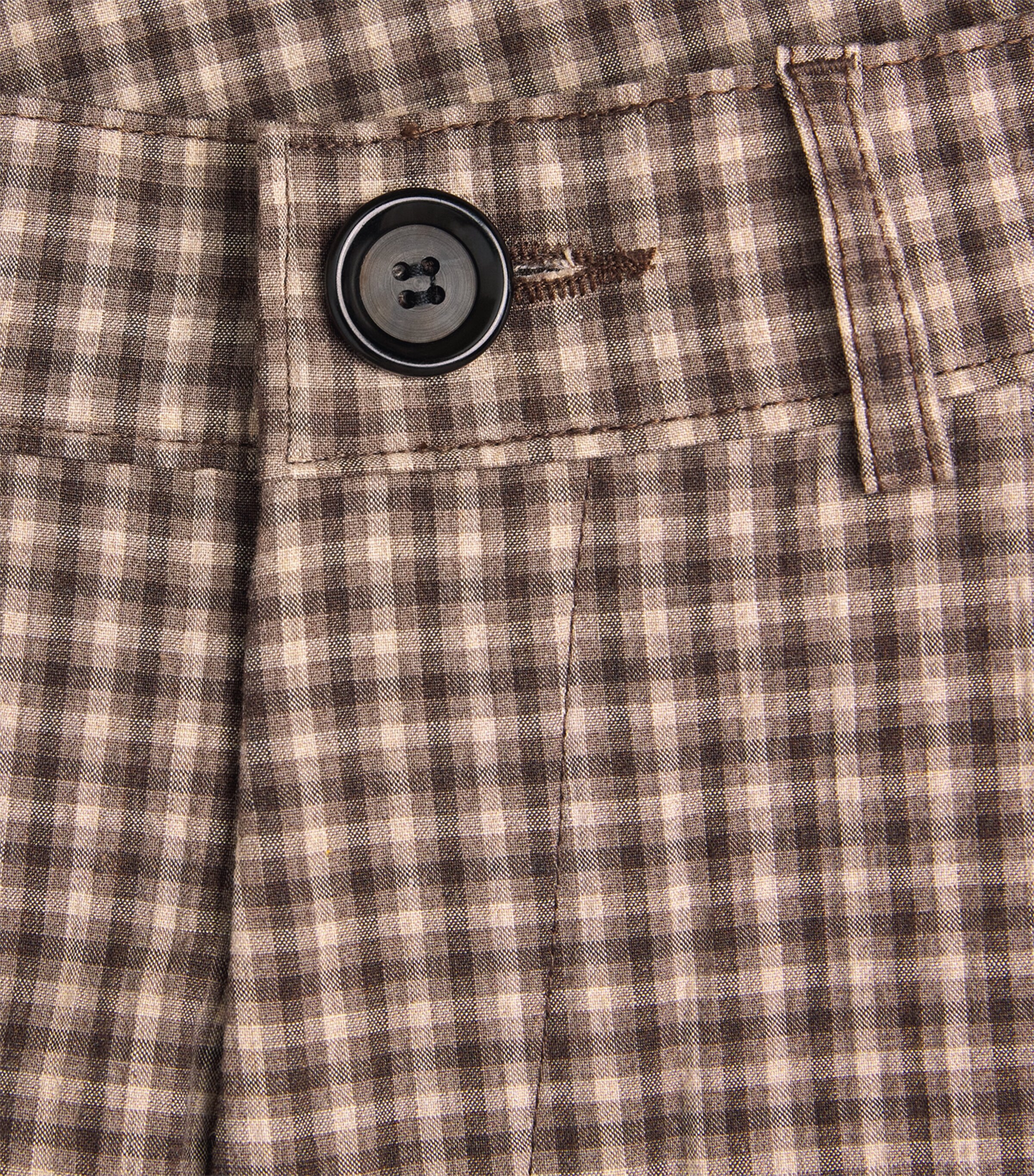 Oliver Spencer Mens Pleated Chino Shorts Brown Image 6
