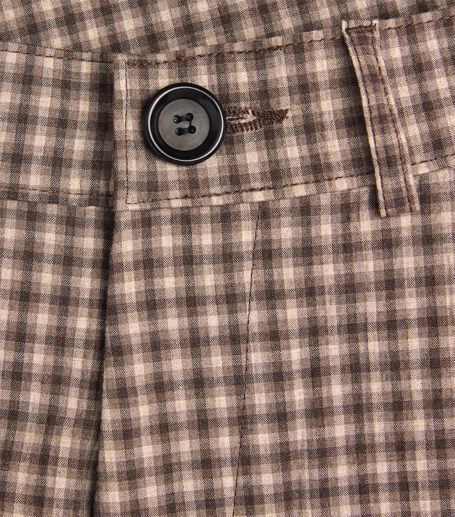 Oliver Spencer Mens Pleated Chino Shorts Brown Image 6