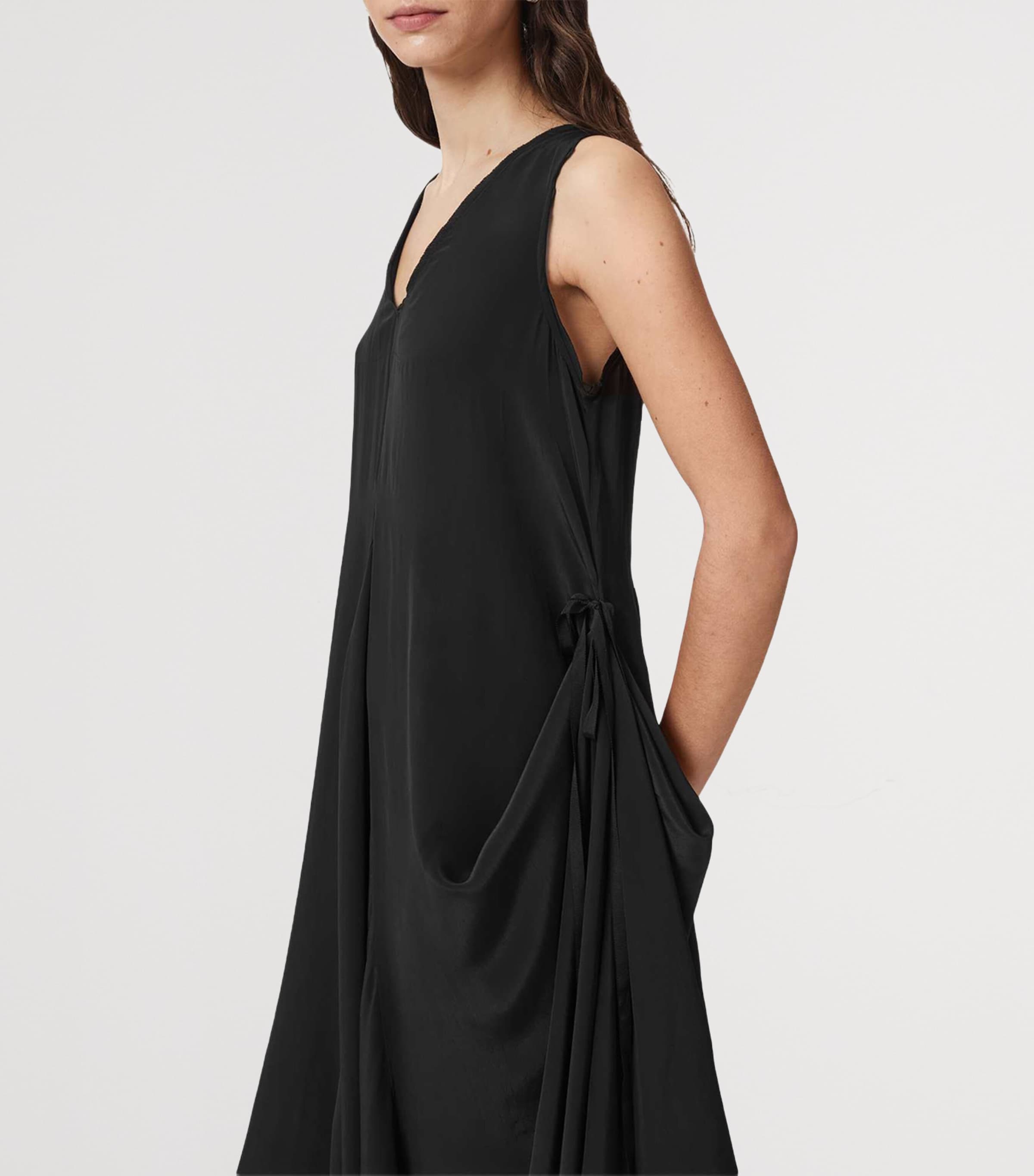 AllSaints Womens Adjustable Sybil Midi Dress Black Image 5