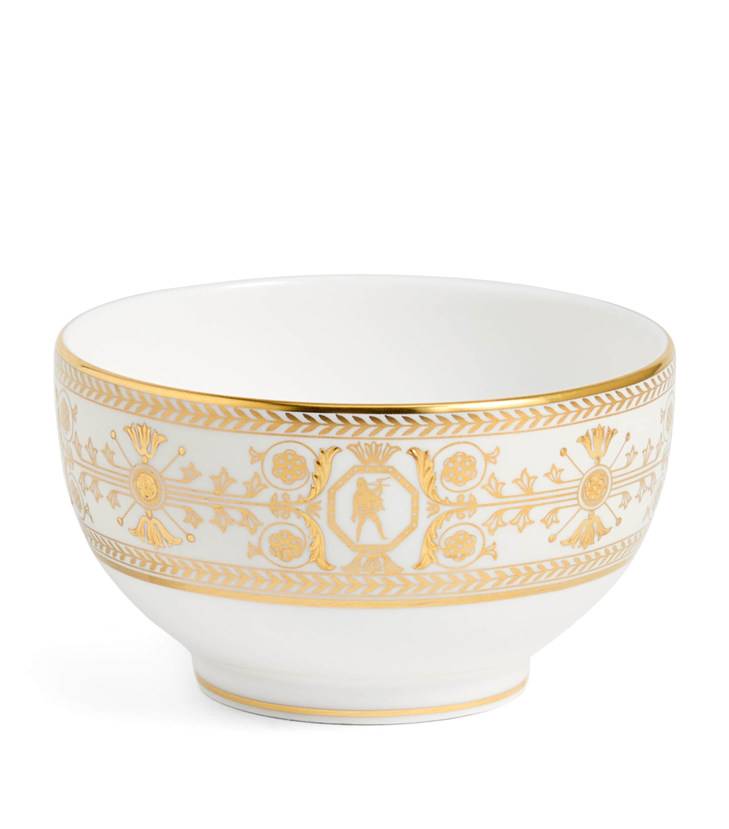 Wedgwood Bone China Bacchus Rice Bowl In Gold