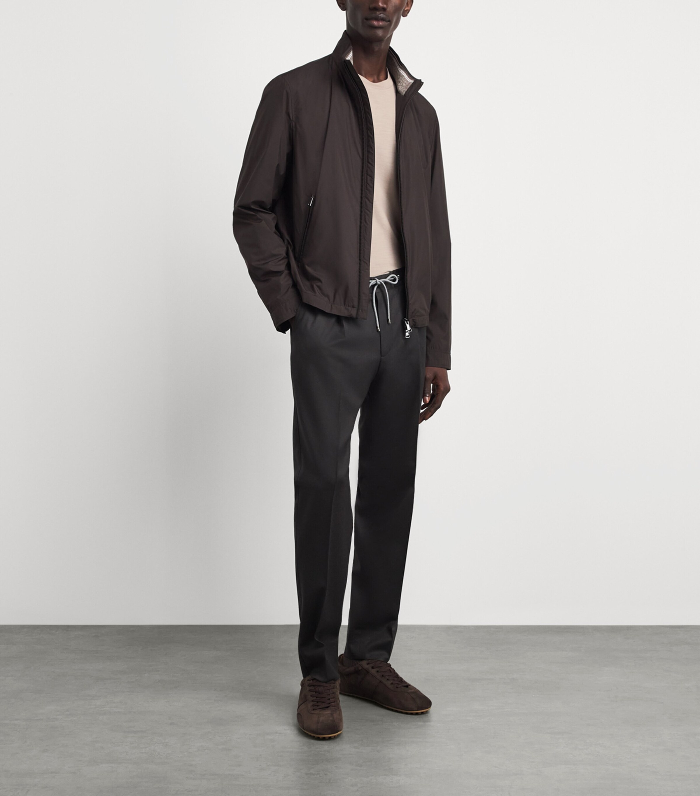 Herno Mens Wool T-Shirt Chantilly Image 2
