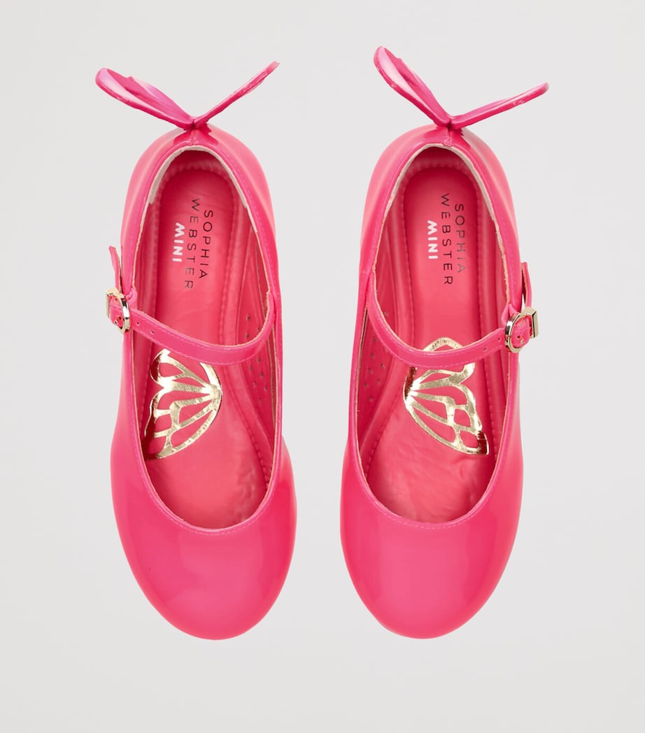Leather Mademoiselle Ballet Flats FUCHSIA Image 4