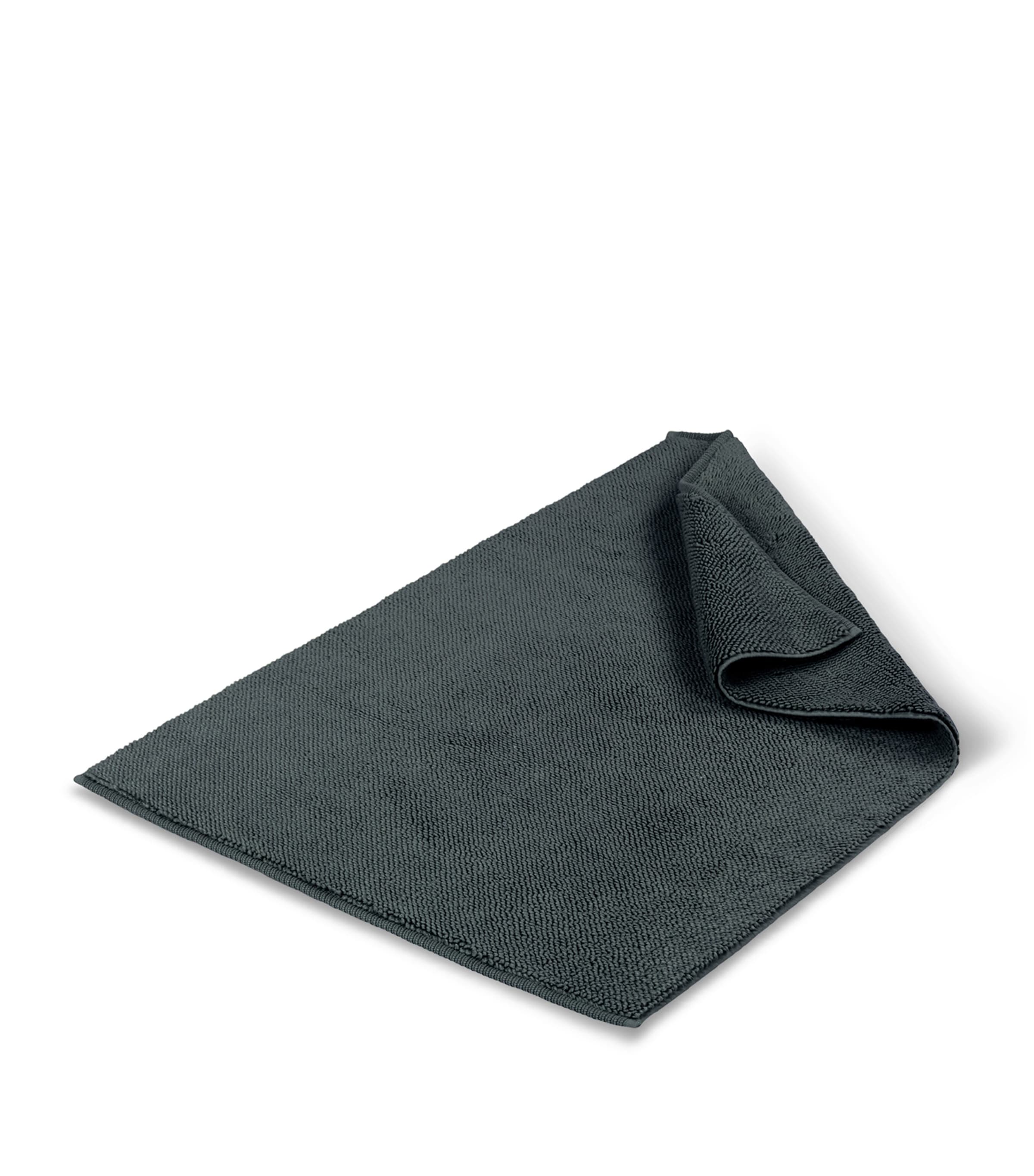 Hamam Organic Cotton Pera Bath Mat (60cm x 95cm) Castor Gray Image 1