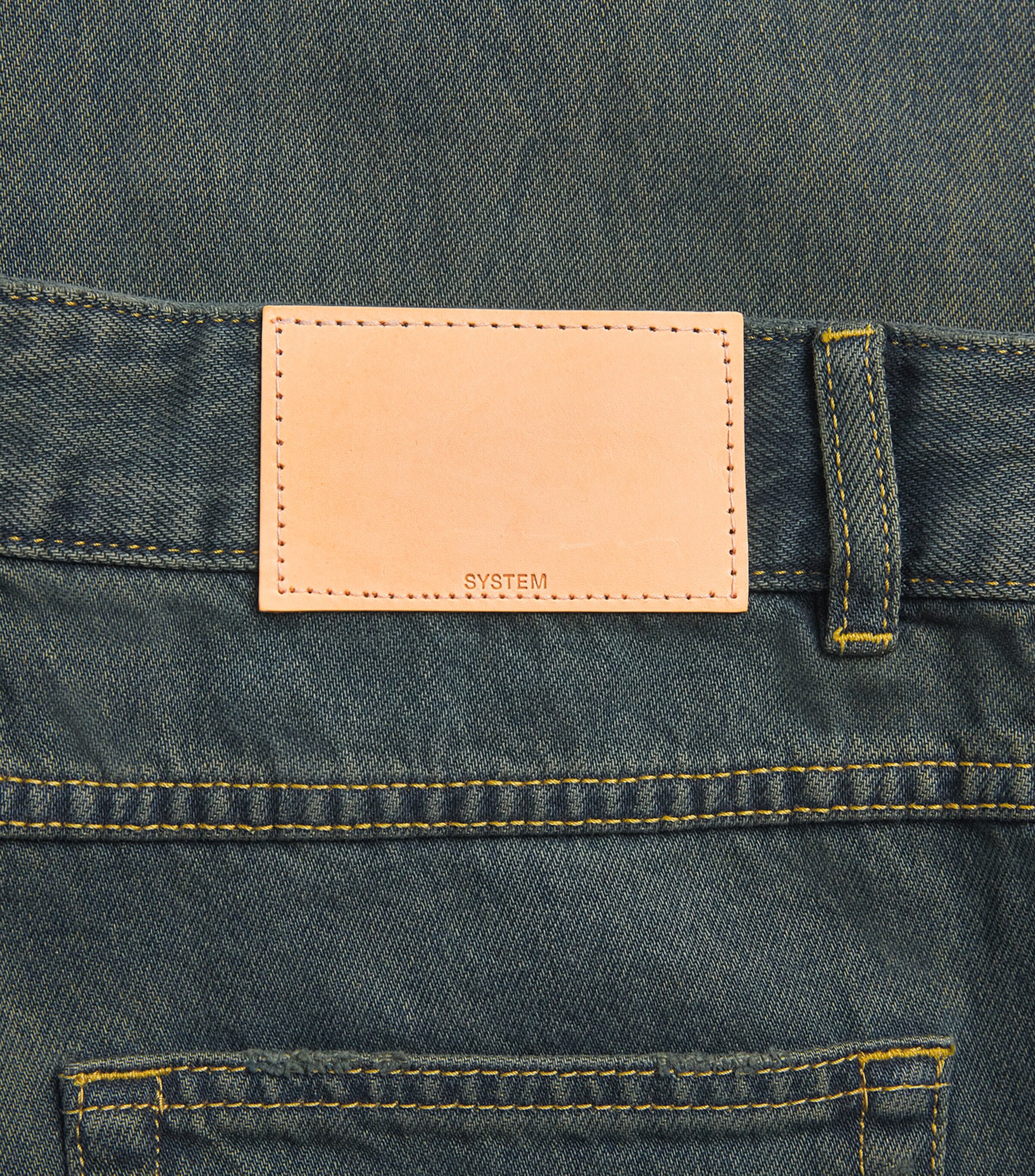 System Mens Wide-Leg Jeans Indigo Image 6
