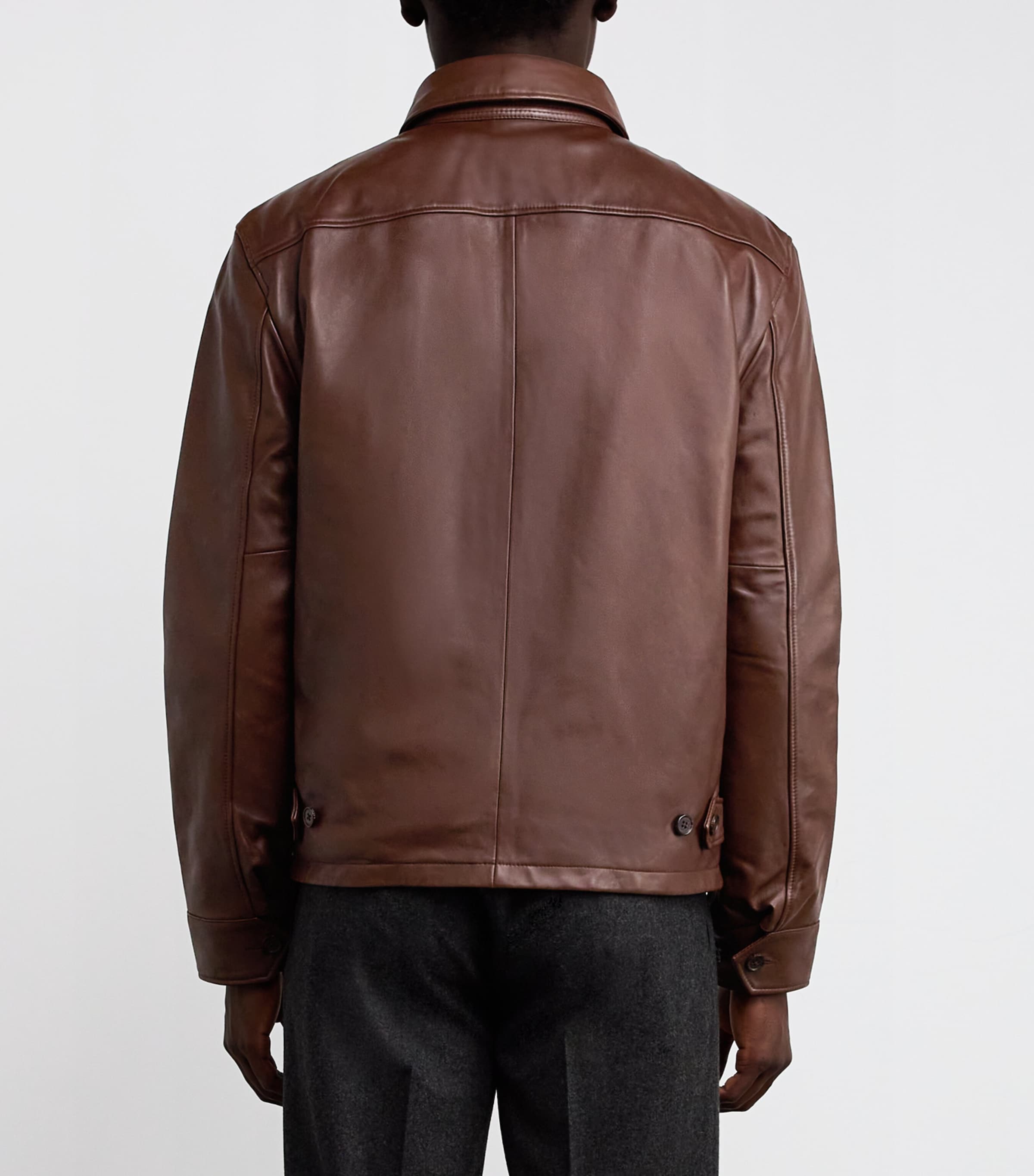 ジャケット・アウター 90s Polo Ralph Lauren Brown Leather jkt Vintage 90s Polo Ralph Lauren Men's Light Brown Leather