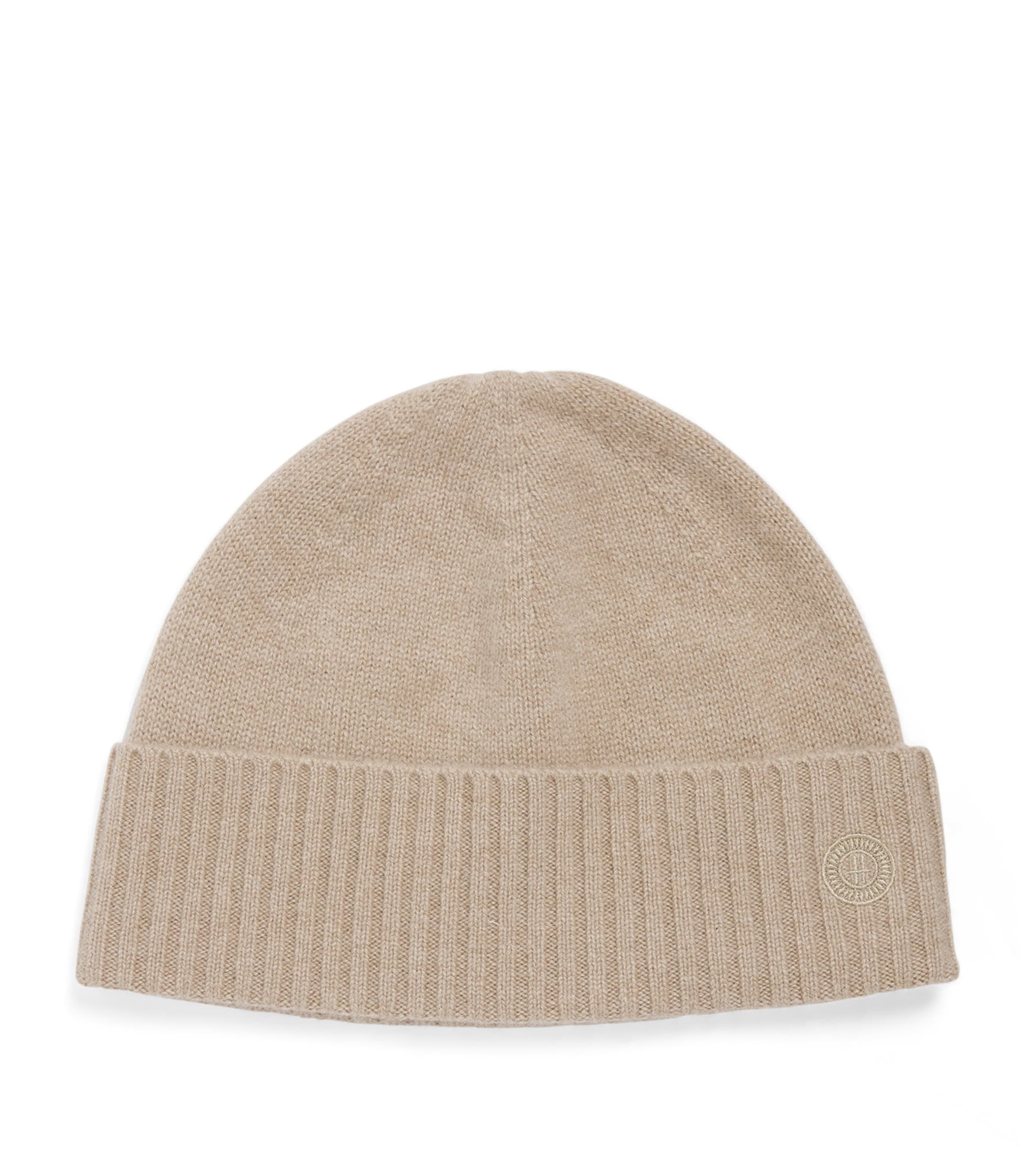 Harrods Cashmere Beanie In Neutral