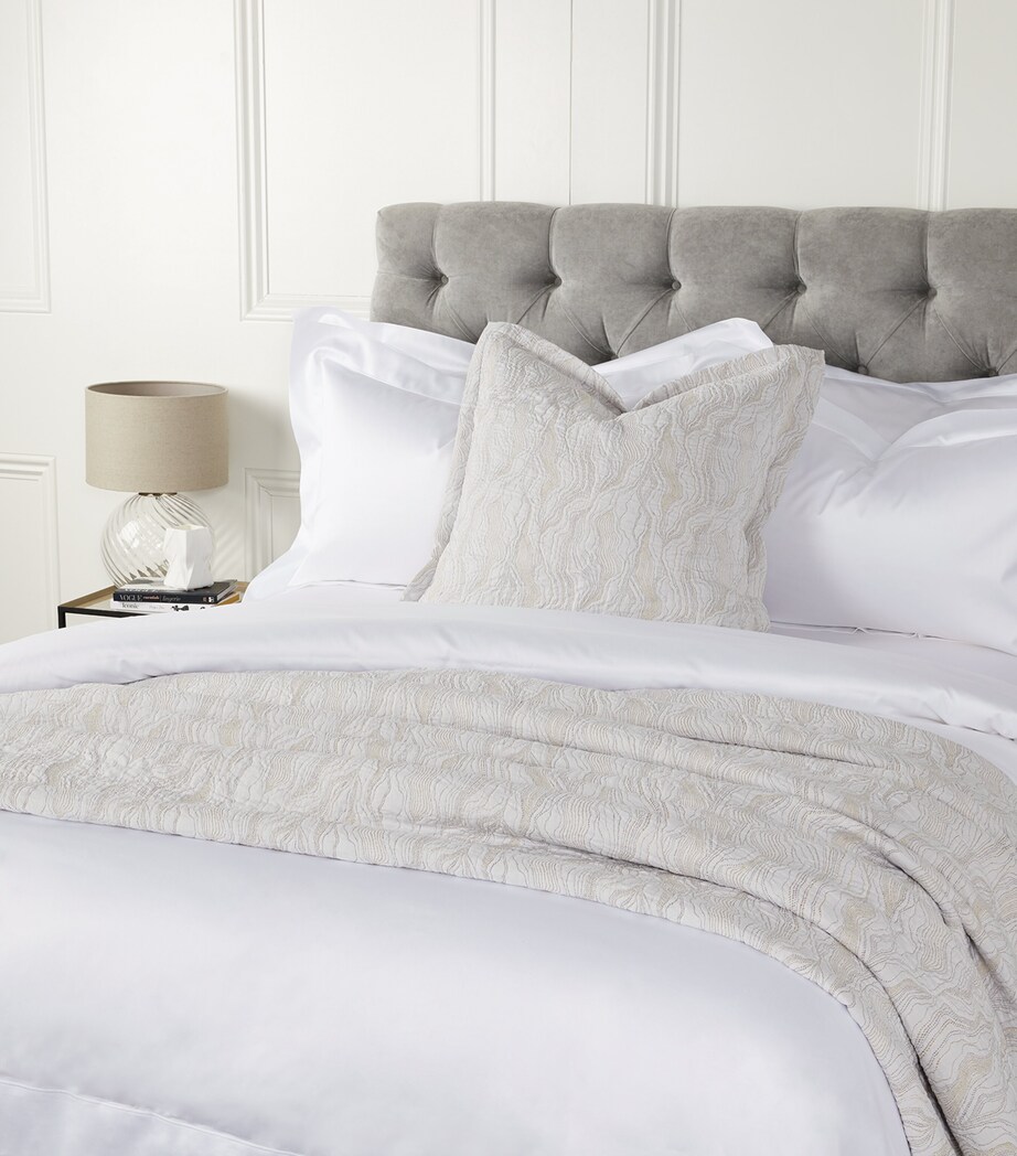 Bourdon Square Pillowcase (65cm x 65cm) WHITE Image 3