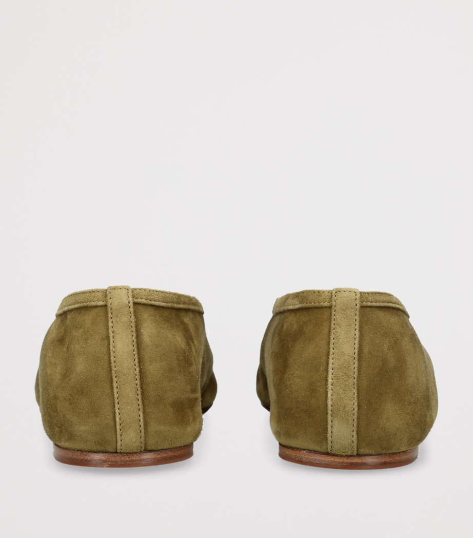 Suede Luna Ballet Flats KHAKI Image 2