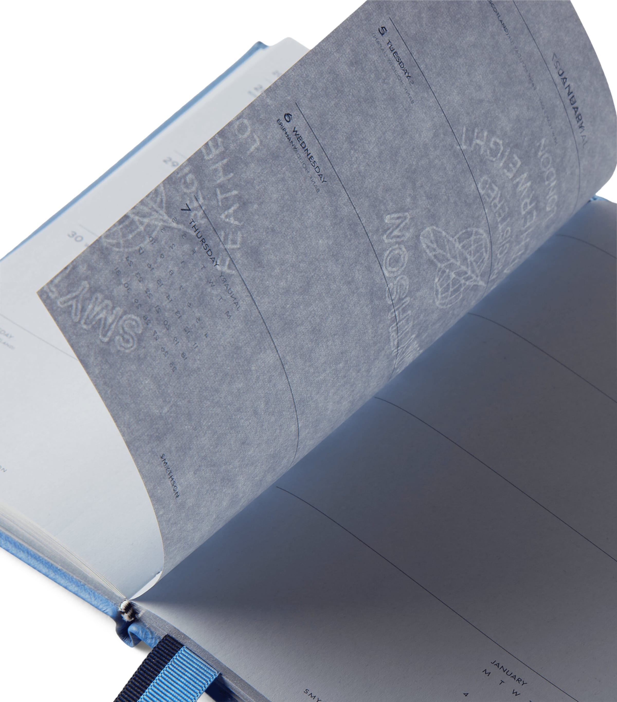 Grained Lambskin Chelsea Diary NILE BLUE SS21 Image 3