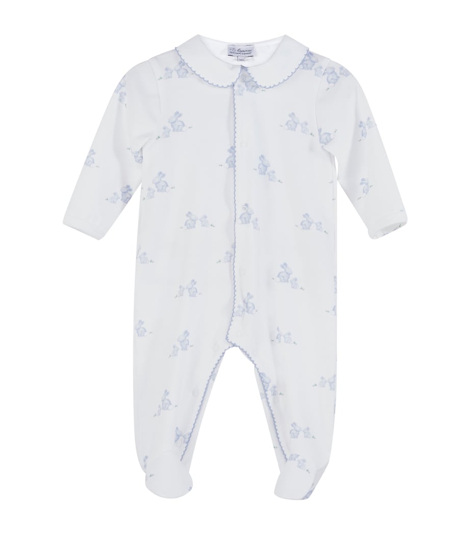 Organic Cotton Lapinou All-In-One (0-9 Months) PALE BLUE BUNNY Image 1