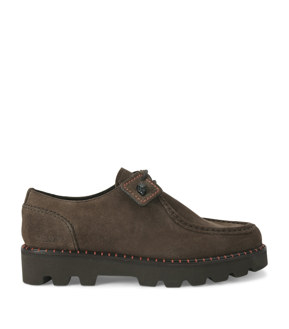 Suede Brompton Derby Shoes BROWN Image 1