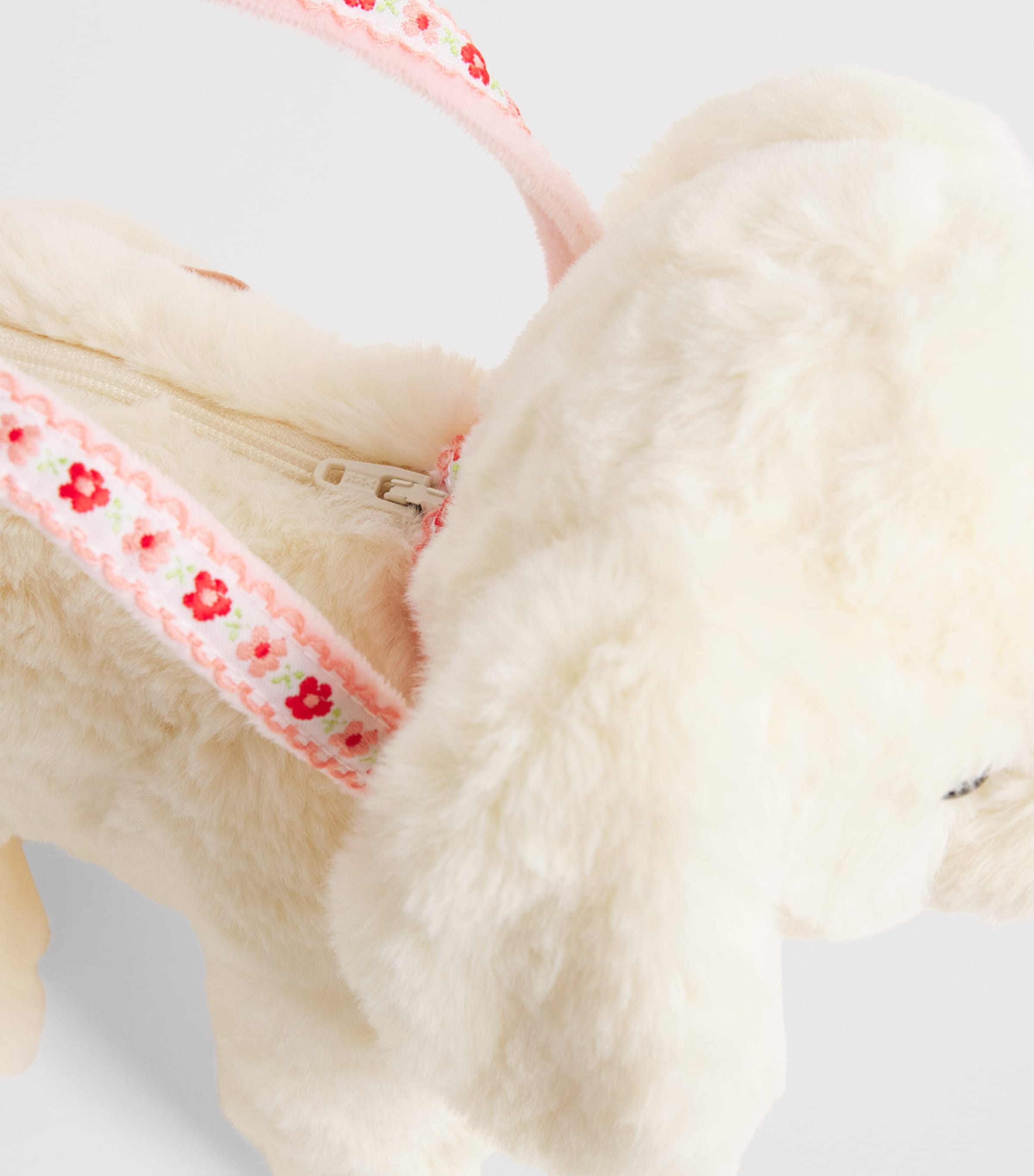 KONGES SLOJD Plush Puppy Bag White Image 3