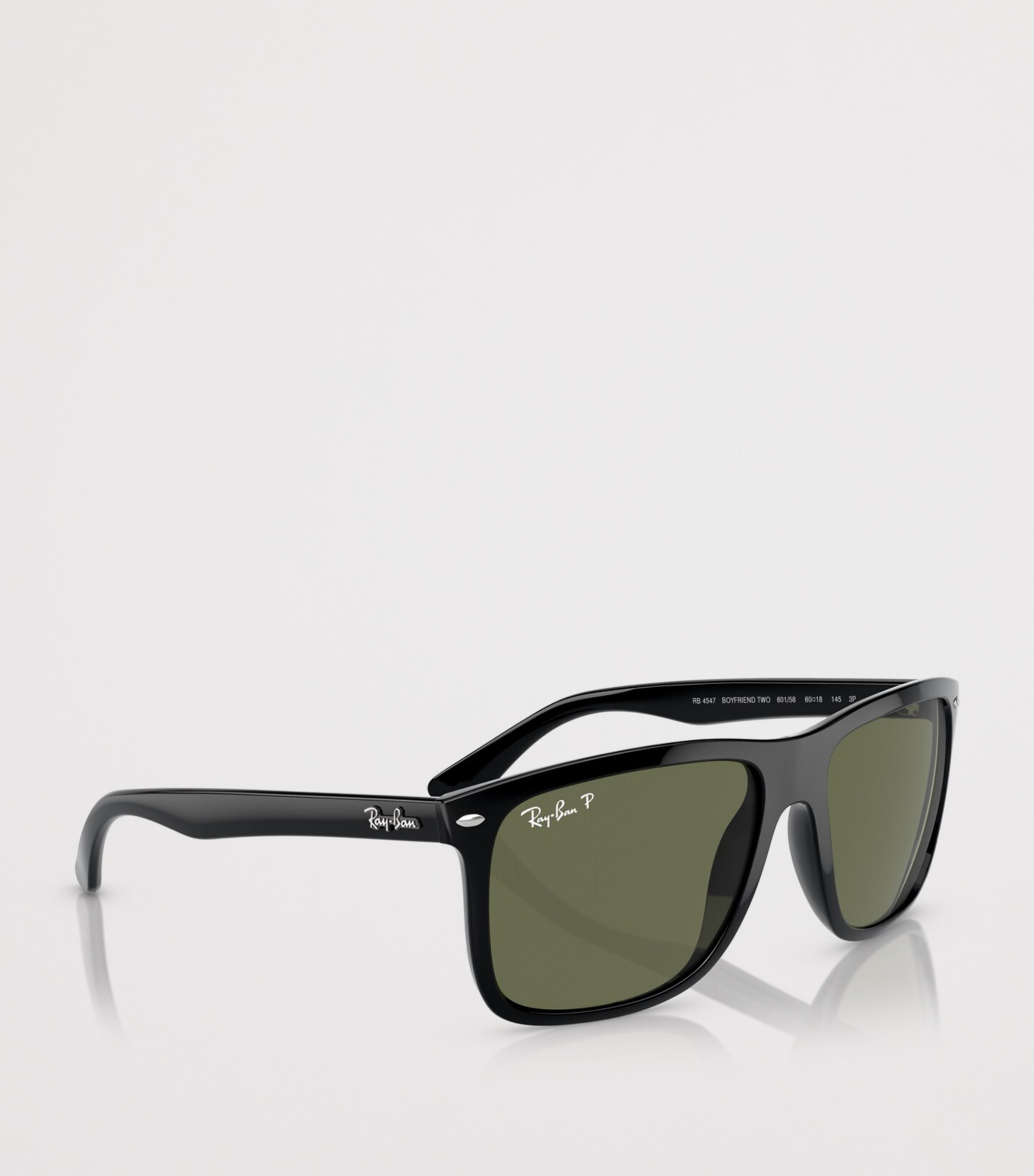 Ray-Ban Two Boyfriend Square Sunglasses Black Image 6