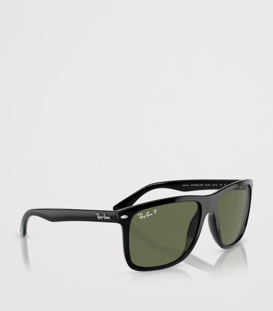 Ray-Ban Two Boyfriend Square Sunglasses Black Image 6