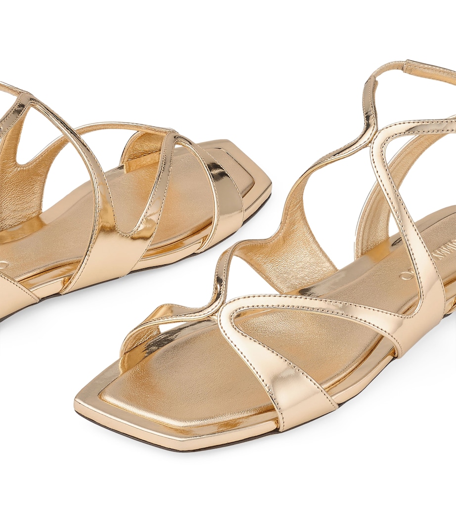 Ayla Leather Sandals GOLD Image 6