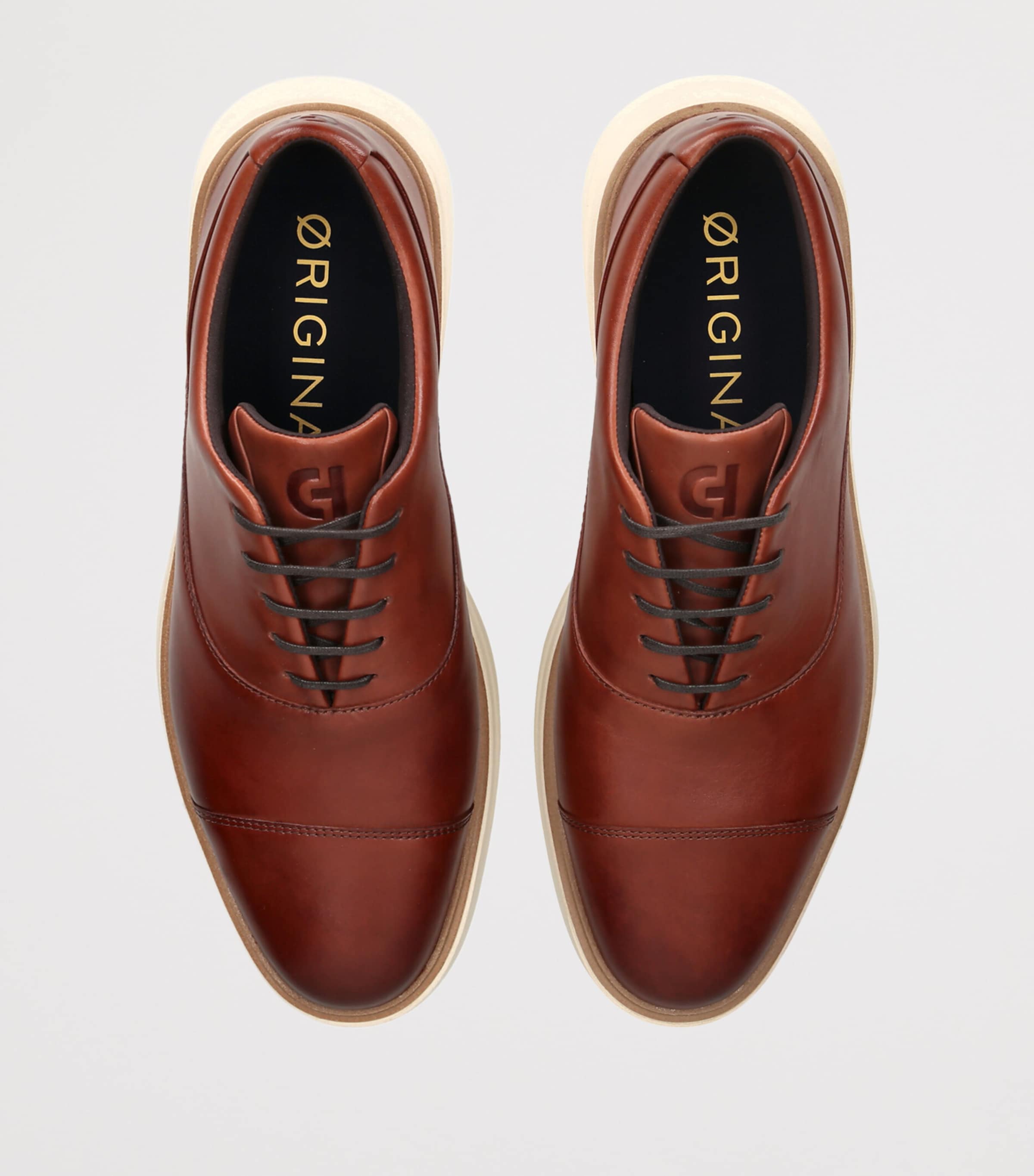Cole Haan Leather Øriginalgrand Cityspectre Oxford Shoes Tan Image 3