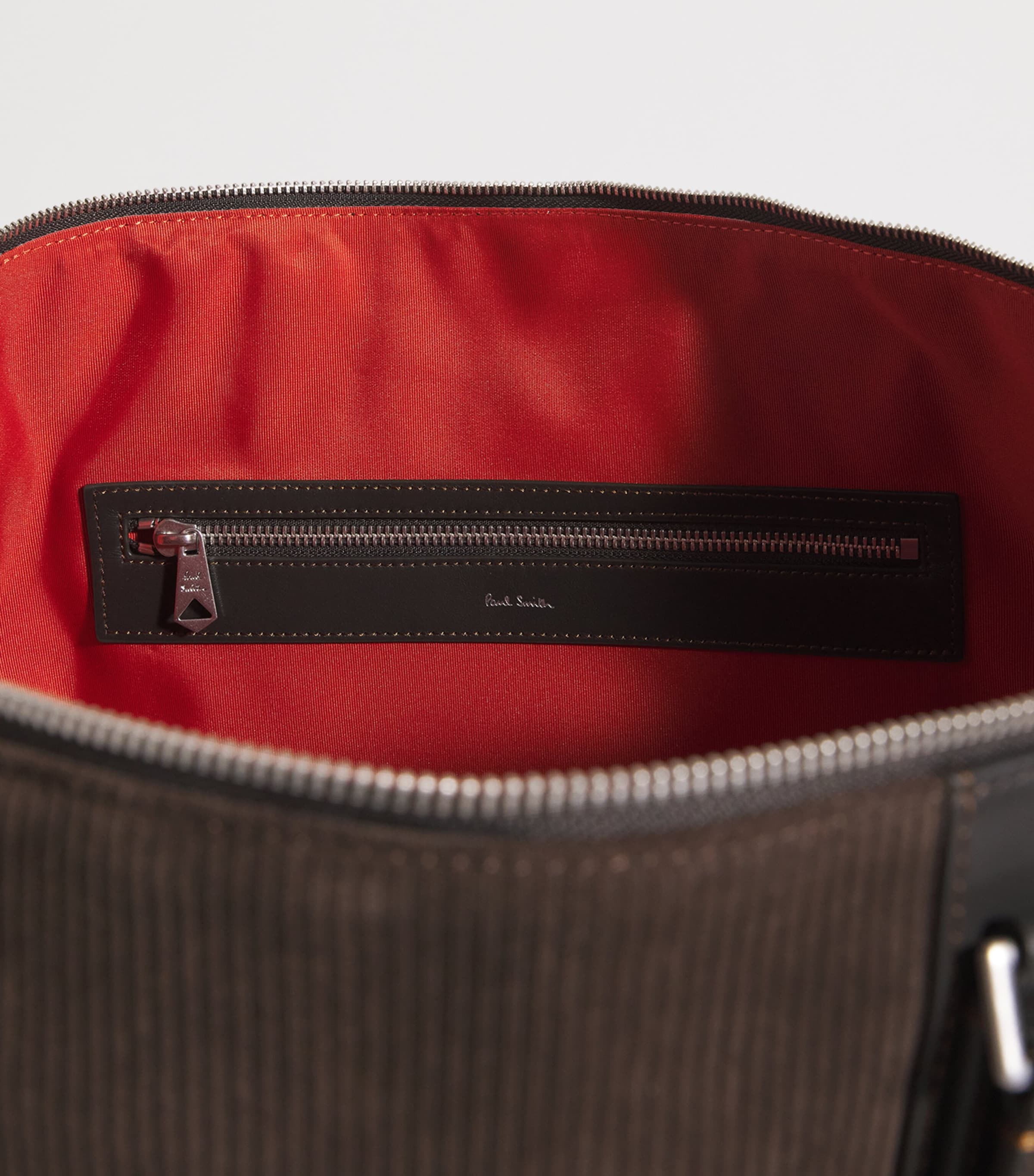 Suede Duffle Bag 69_DARK BROWN Image 4