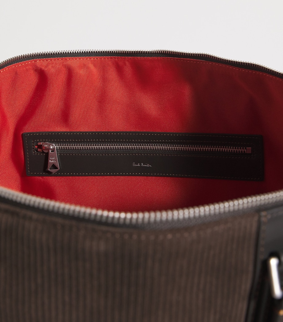 Suede Duffle Bag 69_DARK BROWN Image 4