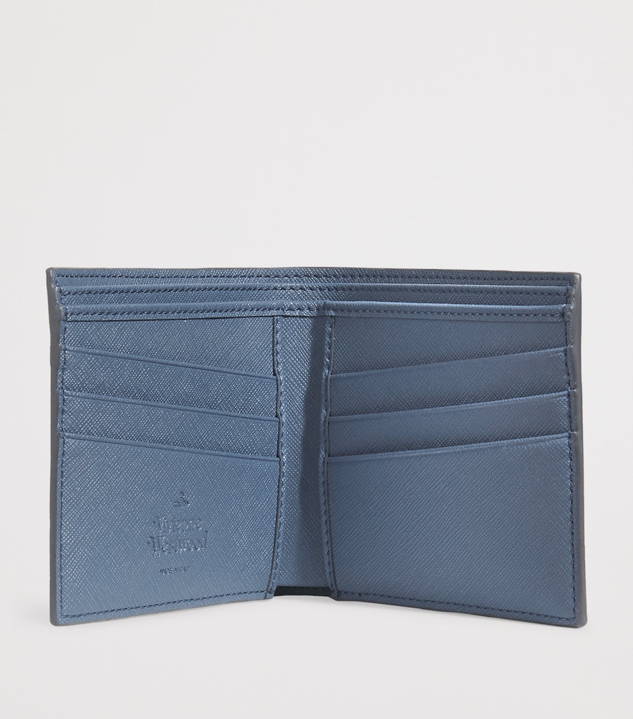 Saffiano Leather Bifold Wallet K406 DENIM BLUE Image 2
