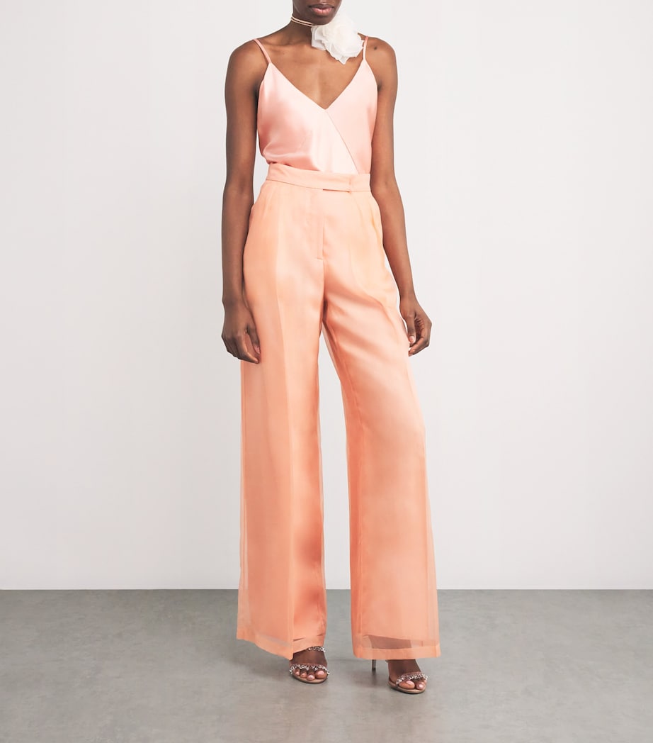 Satin Chandelier Heeled Mules 80 PALE PINK Image 4