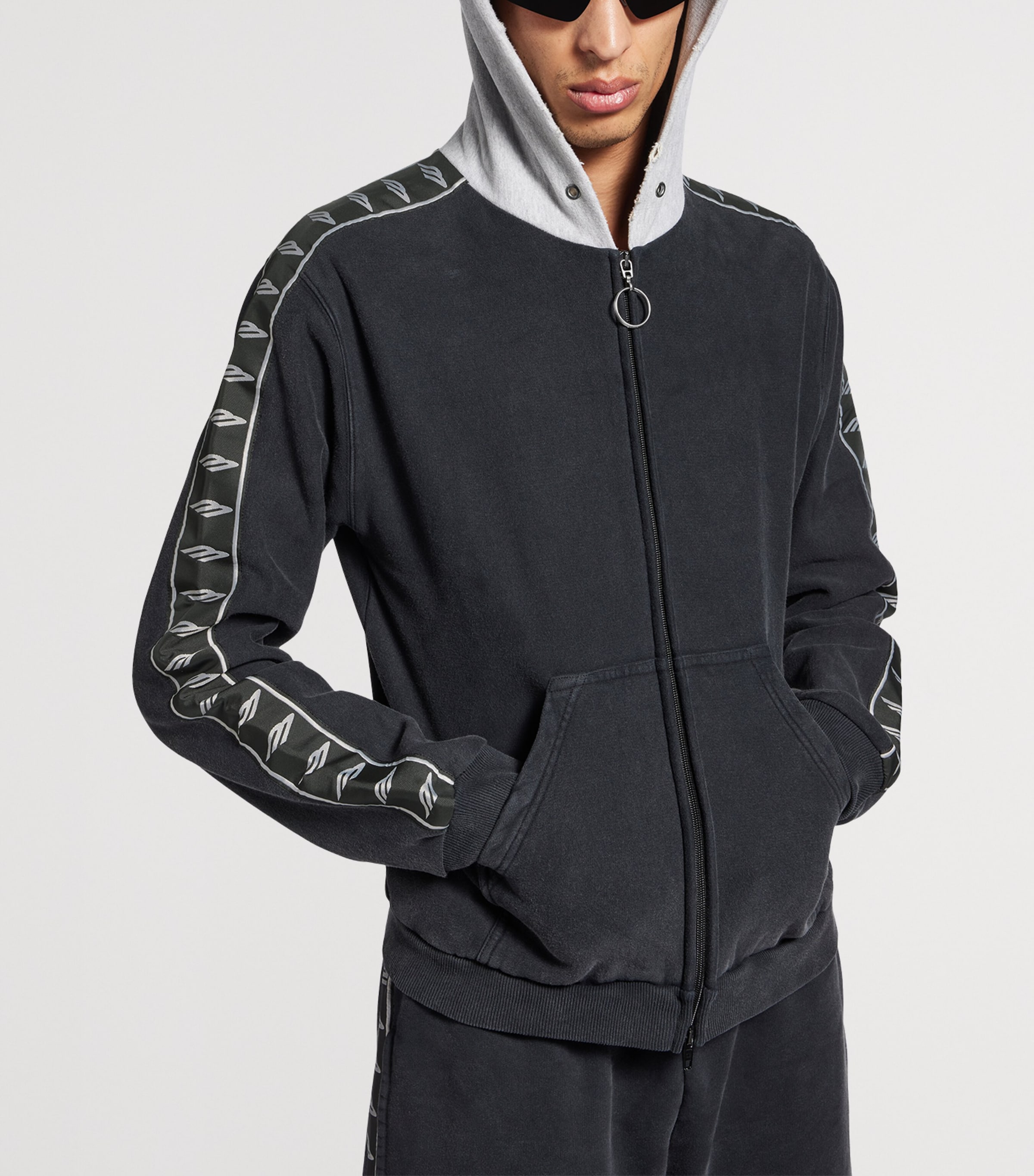 Balenciaga Mens Cotton 3B Sports Icon Hoodie Image 5