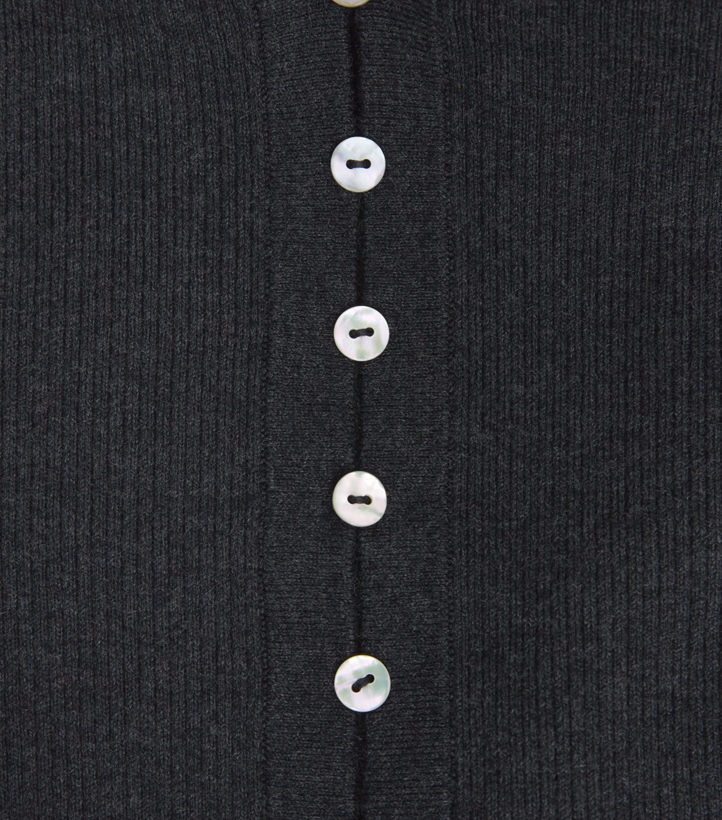 Wool-Blend Off-The-Shoulder Keaton Cardigan NOCTURNE Image 5