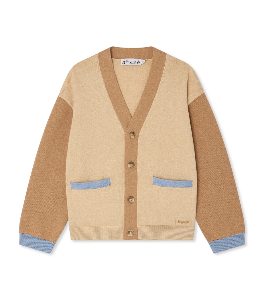 Cotton-Cashmere Edouard Cardigan (10-14 Years) BEIGE CHINE Image 1