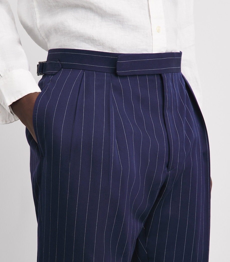 Polo Ralph Lauren Mens Linen 2-Piece Suit Navy/cream Image 6