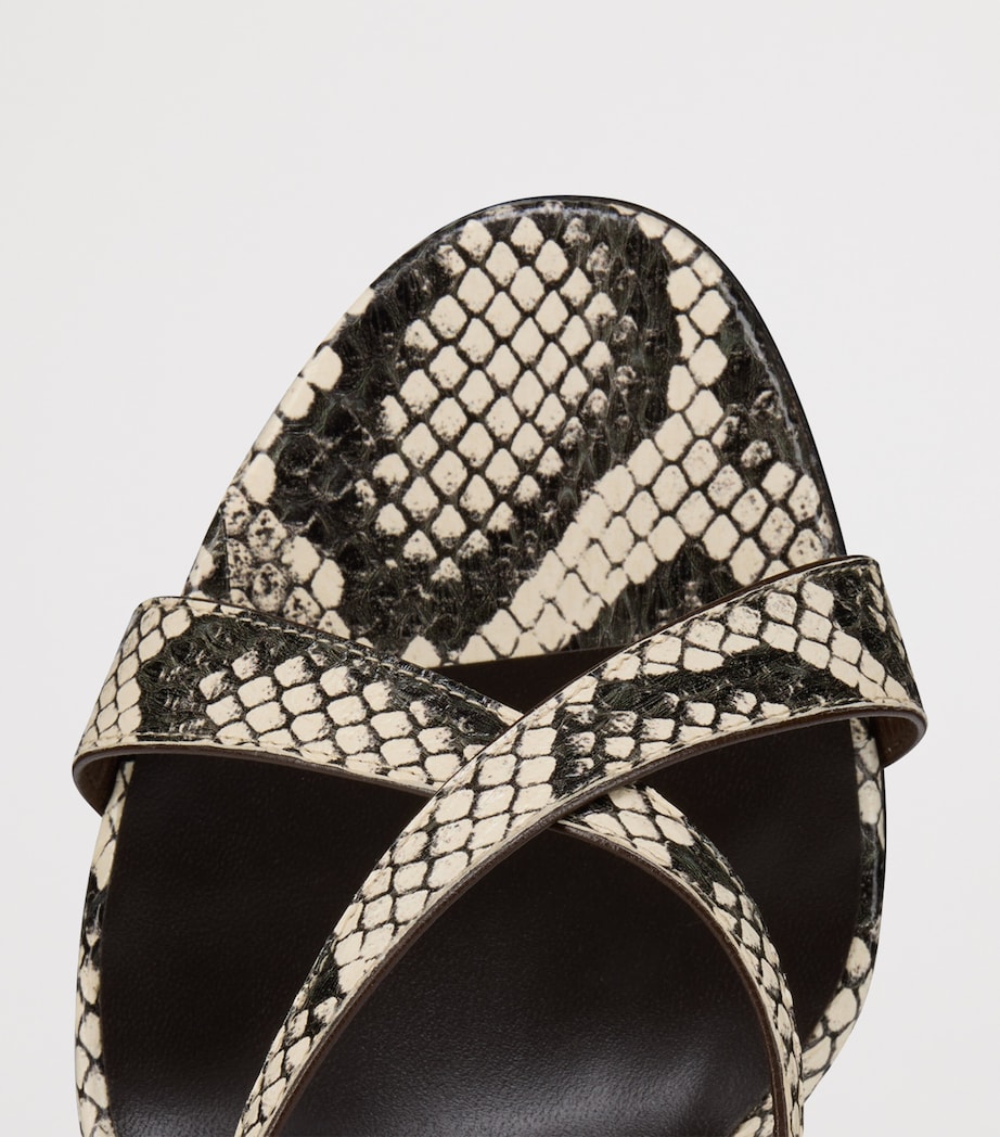 Christian Louboutin Mulazee Cross Elaphe Leather Mules 100 Image 3