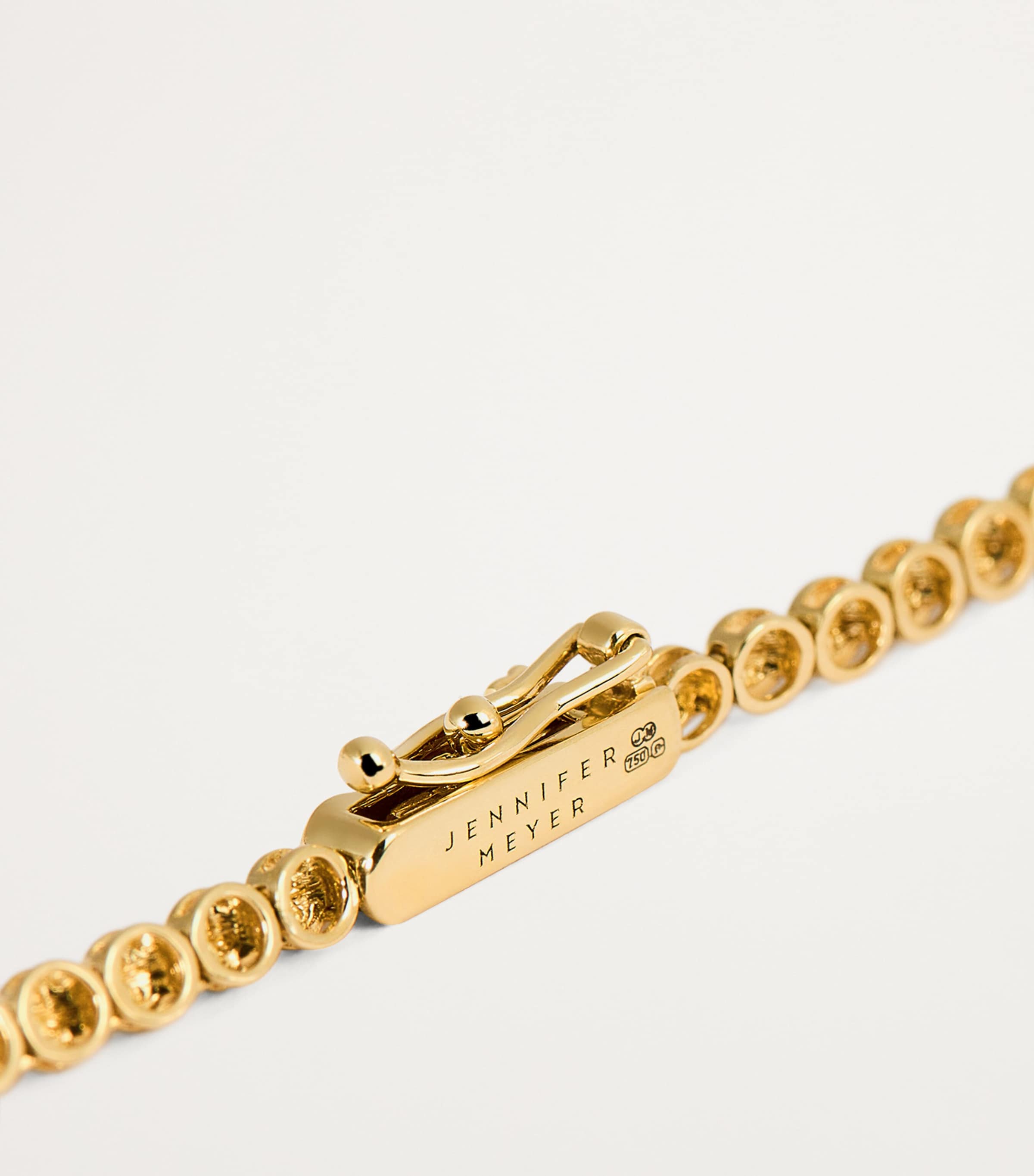 Yellow Gold and Pink Sapphire Illusion Tennis Necklace YELLOW GOLD Image 5