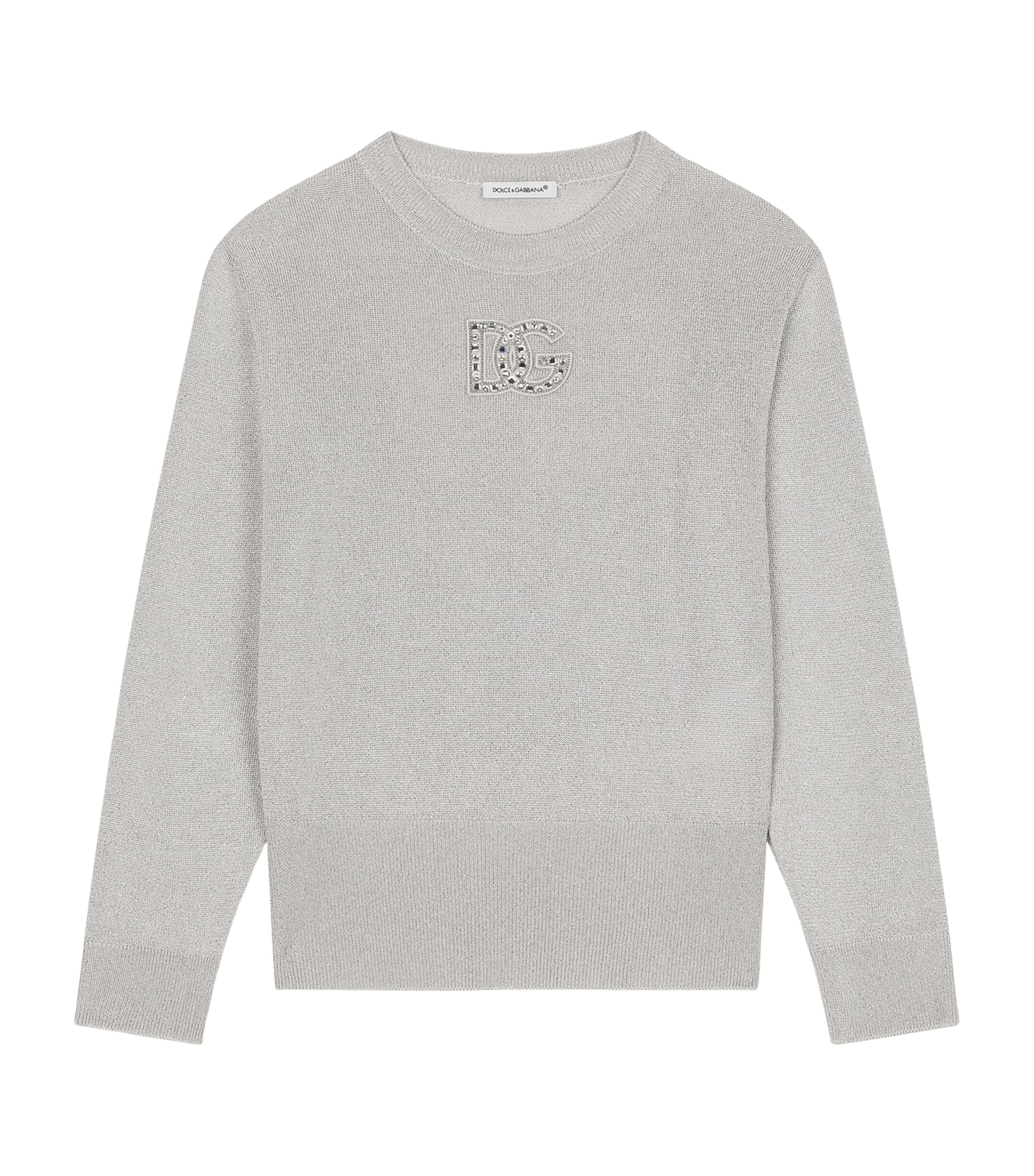 Dolce & Gabbana Cotton-lurex Logo Sweater