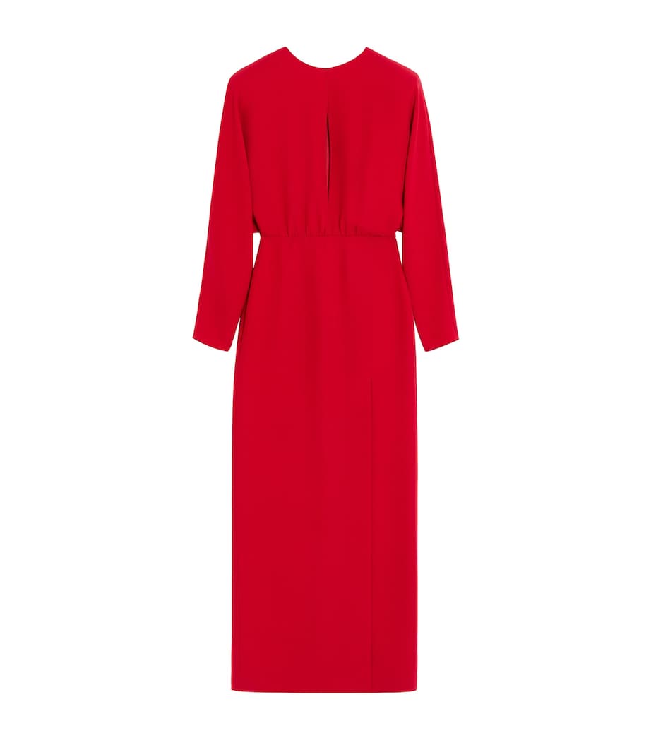 Valentino Womens Silk Slit Midi Dress Image 1