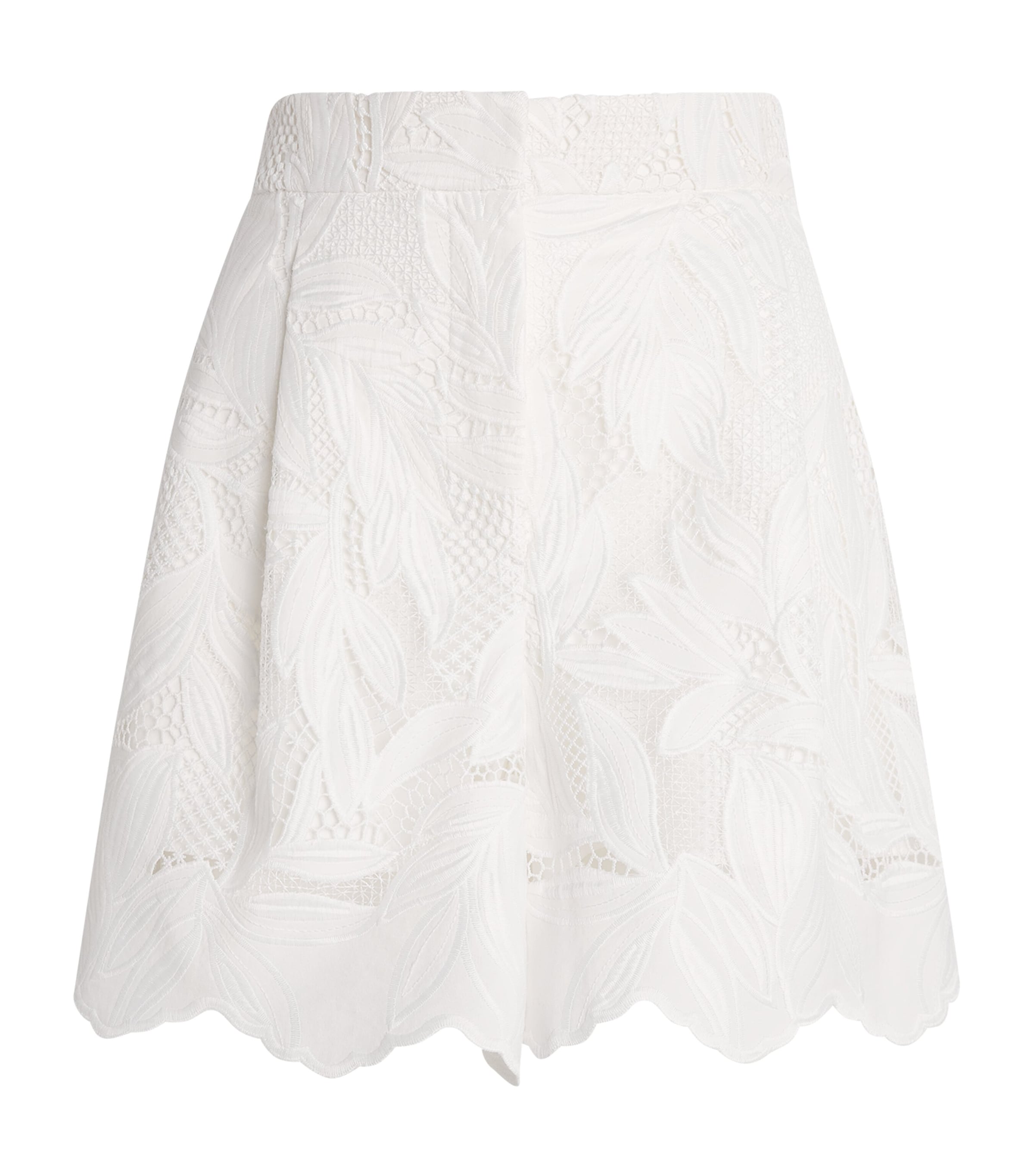 Erdem Womens Crochet Cutwork Tailored Shorts Ivory Image 1