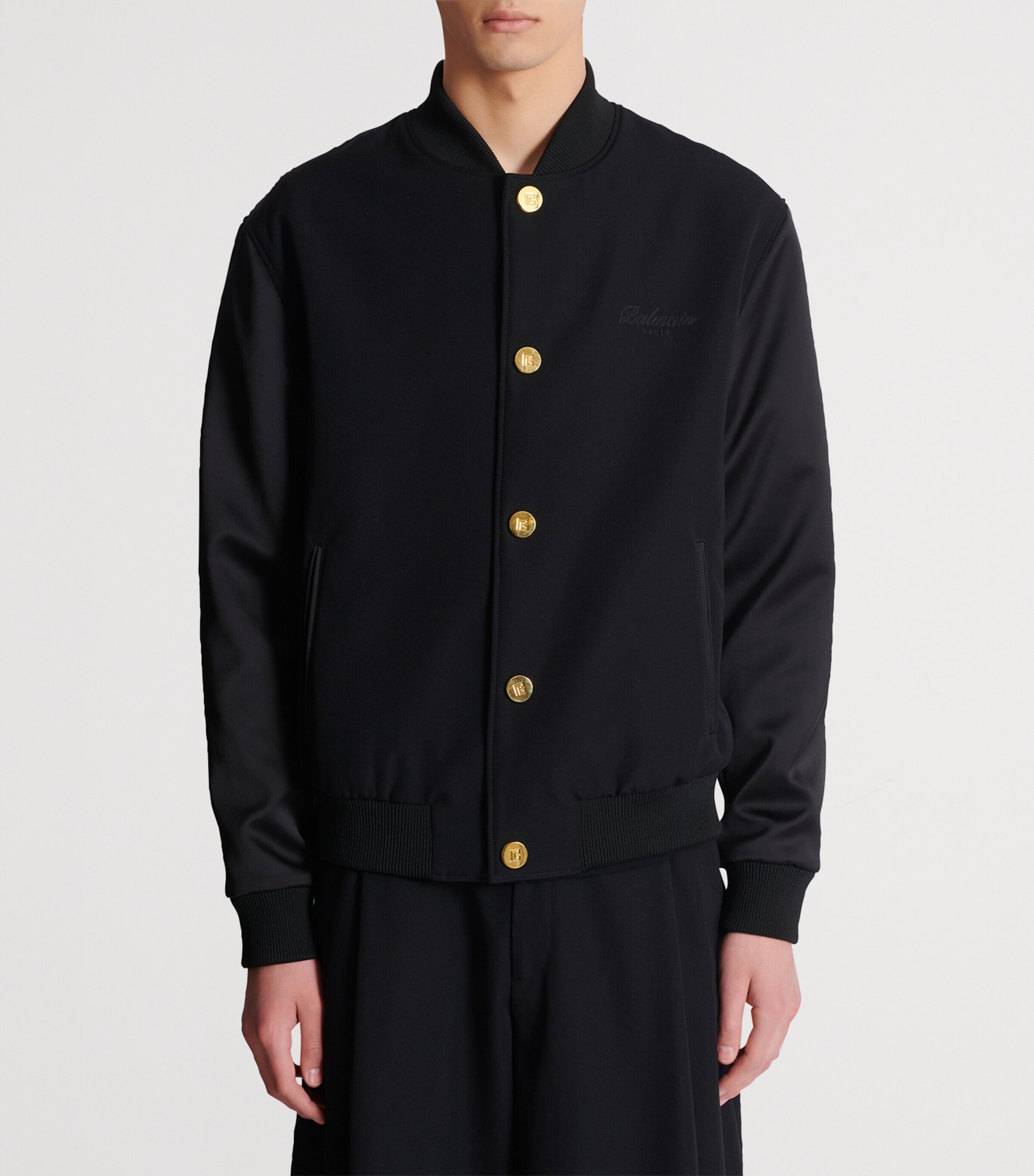 Wool Varsity Jacket EAP NOIR/NOIR Image 7